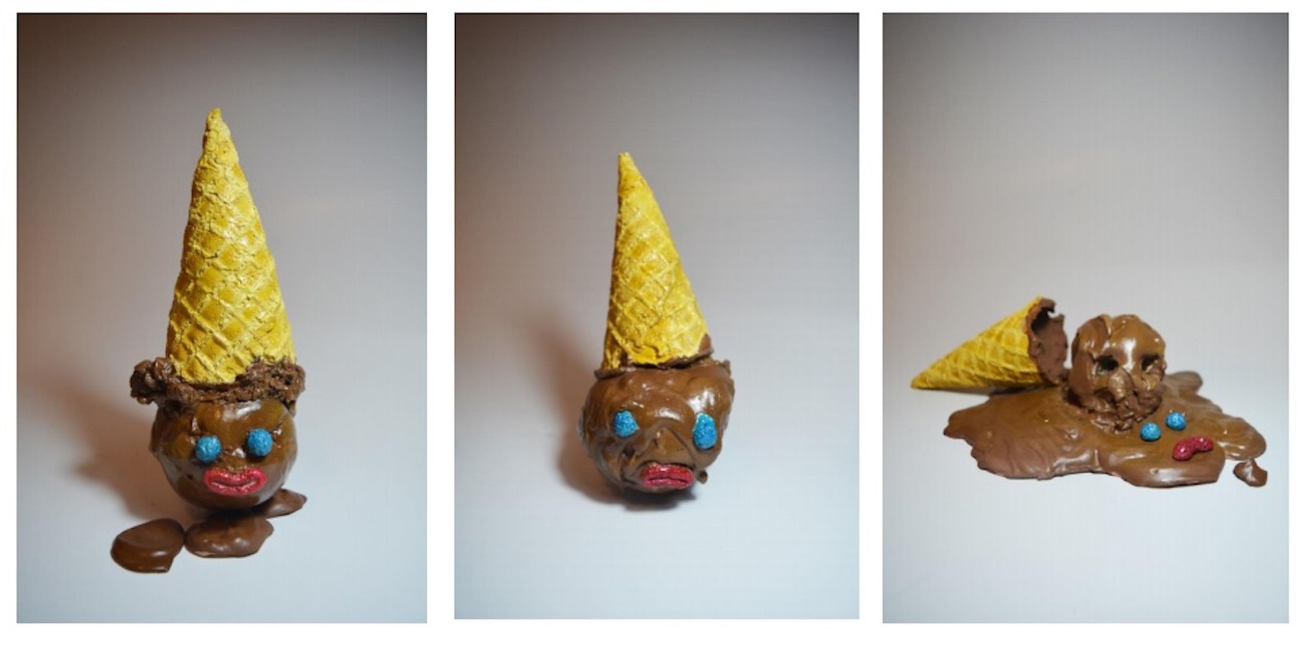 Carmenza Banguera, Stories created by cretinous parents to explain the world presents: Hombres de chocolate (Chocolate men), 2018. 45th Salon of National Artists, Bogota, Colombia, 2019. Courtesy of the artist.