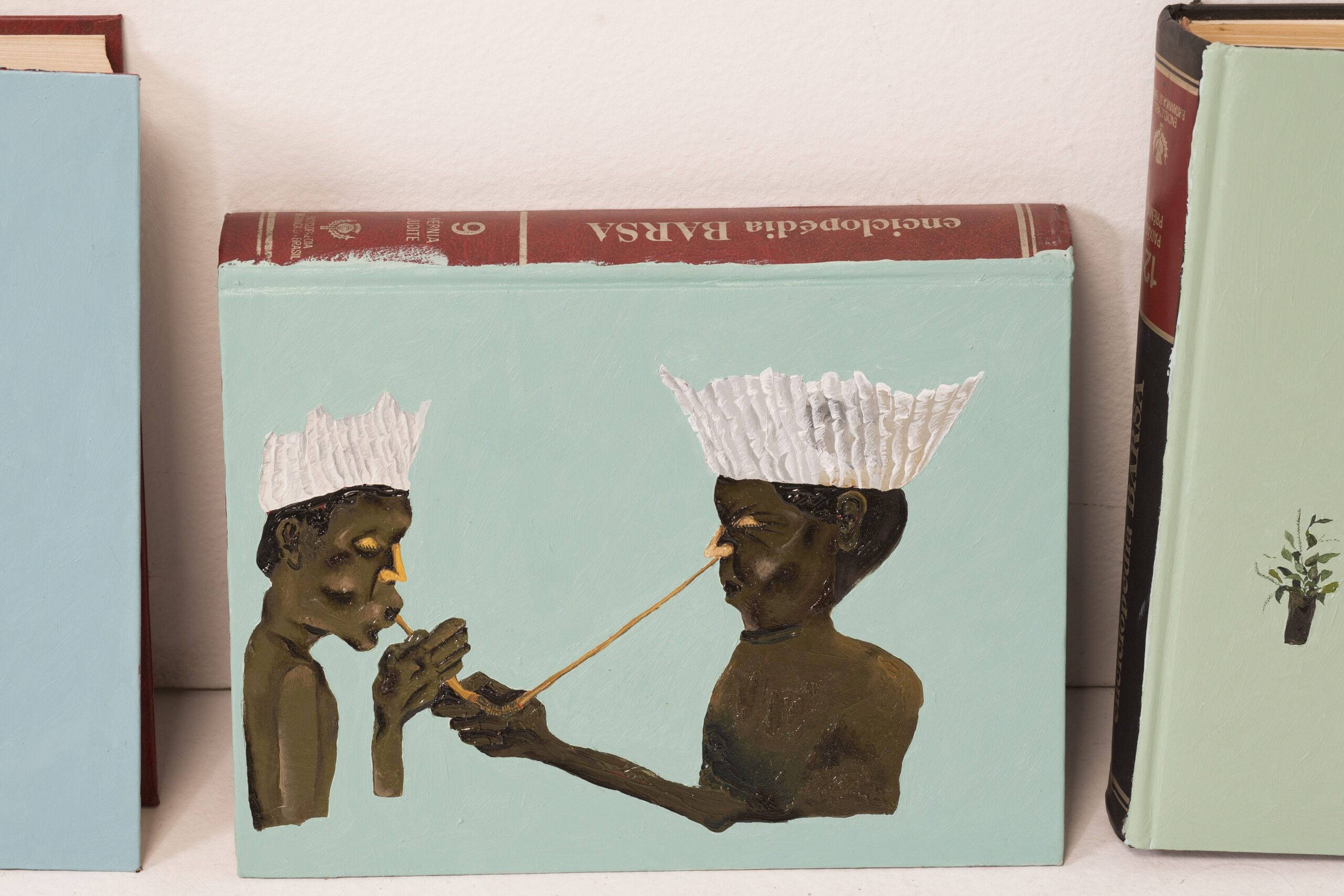 Dalton Paula, A Cura A, 2016. Oil on book. Courtesy of the artist