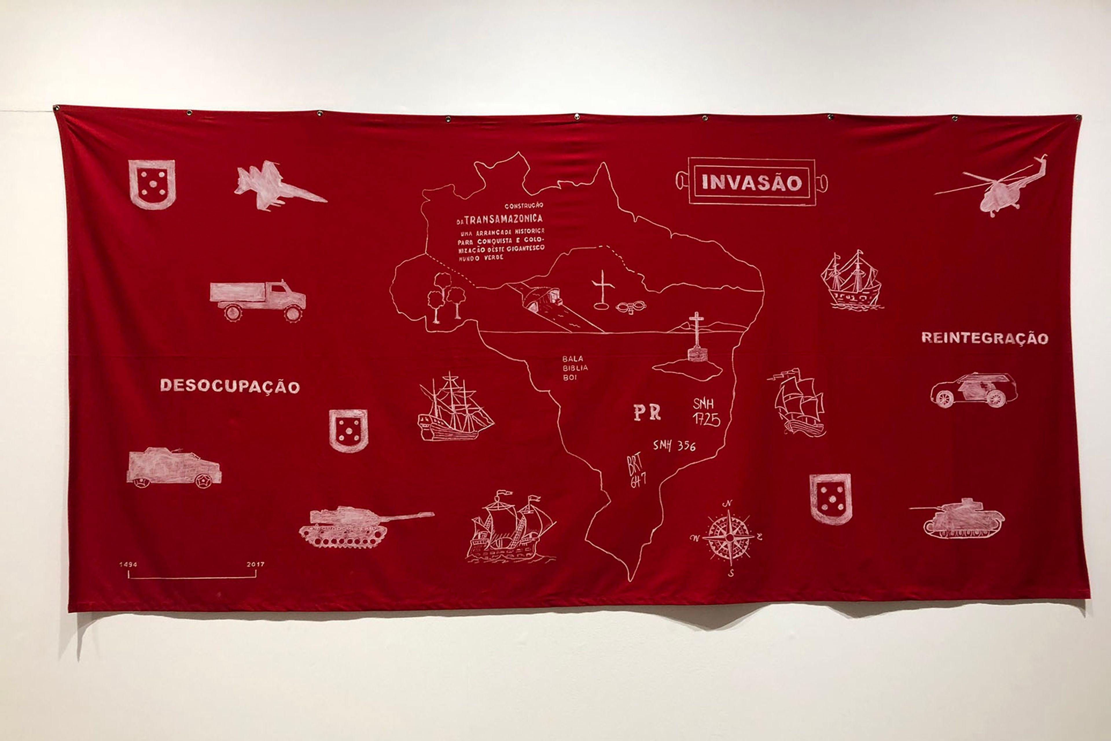 Invasão, 2017, by Jaime Lauriano. Courtesy of the Leme Gallery, São Paulo.