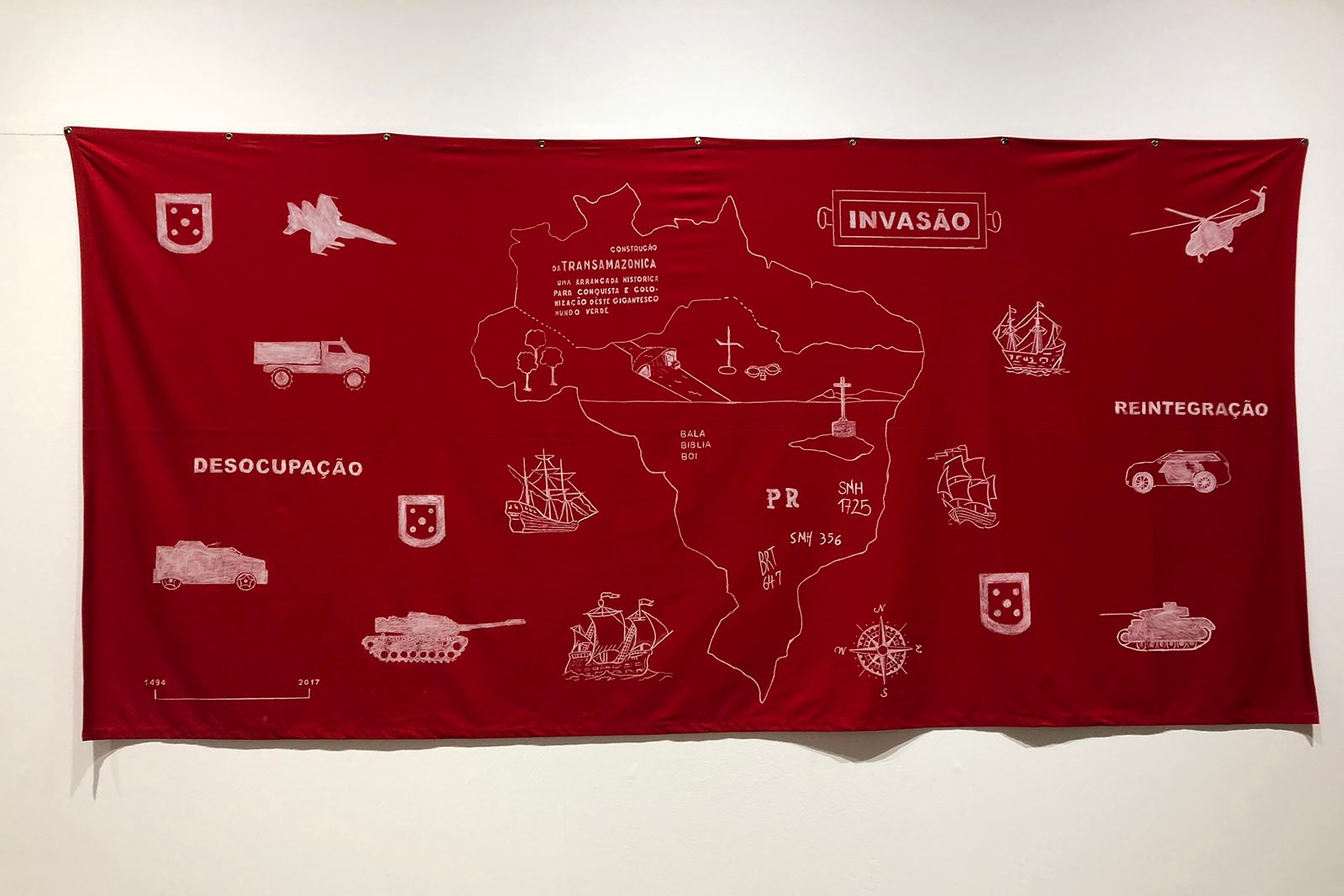 Invasão, 2017, by Jaime Lauriano. Courtesy of the Leme Gallery, São Paulo.