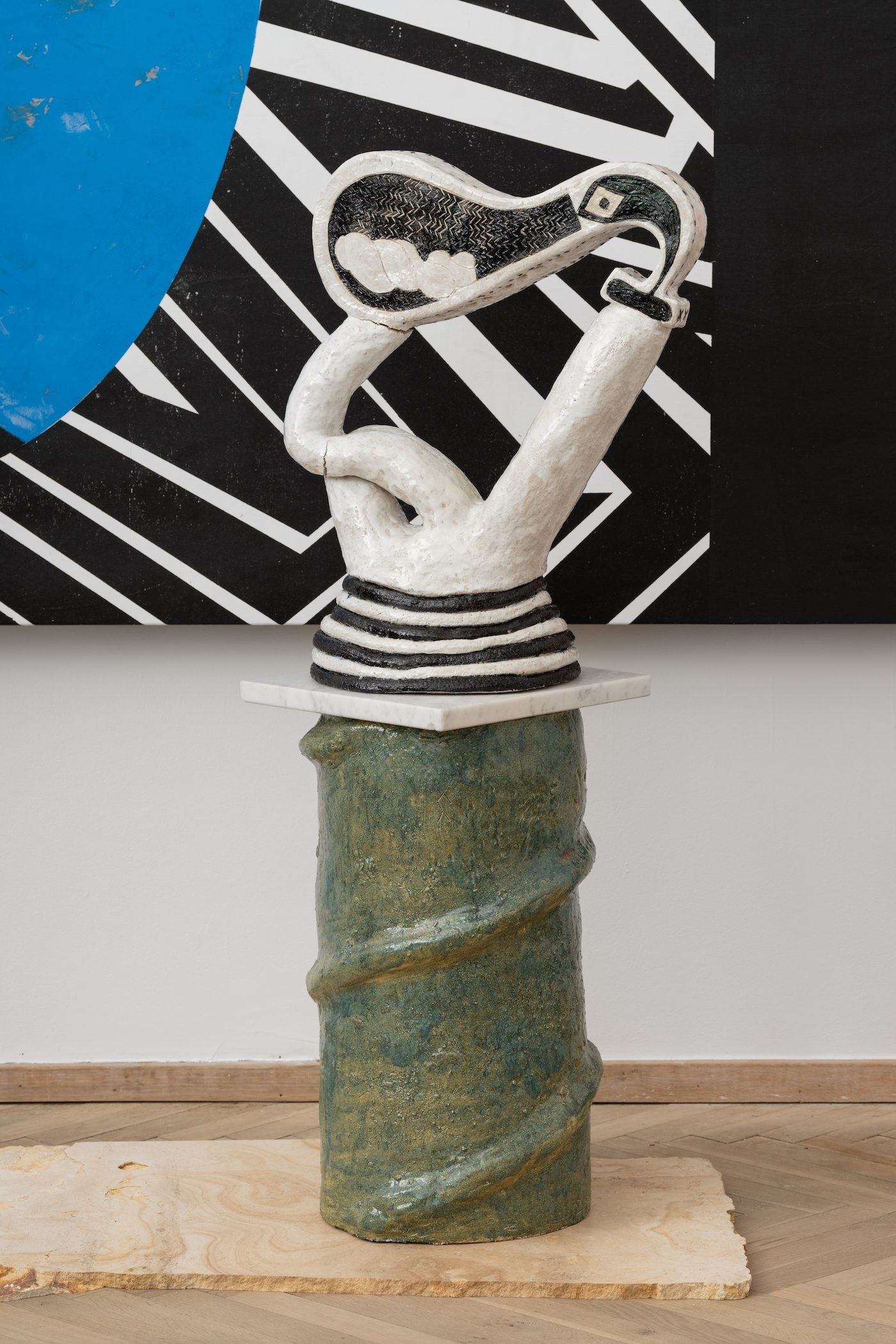 Brook Andrew, guulany girlang, 2022. Installation view, Seeds and Souls, Kunsthal Charlottenborg, 2023. Courtesy of the artist and Galerie Nathalie Obadia, Paris/Bruxelles. Photo by David Stjernholm.