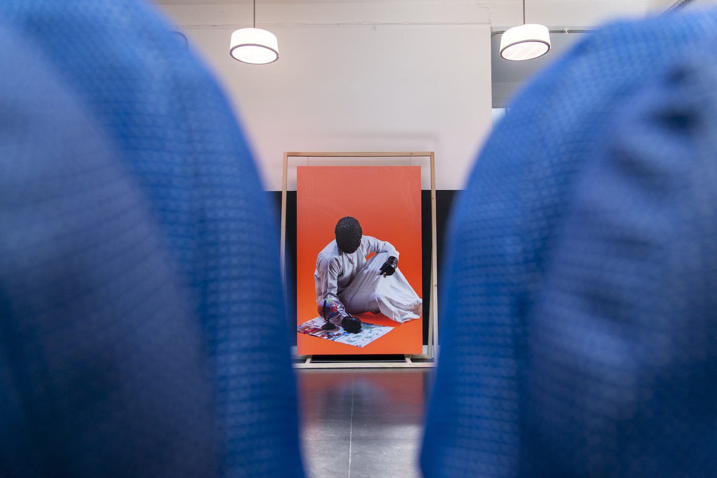 Installation View of „Sensitive Materials“ at La Condition Publique in Roubaix curated by the artist collective EXIT FRAME.