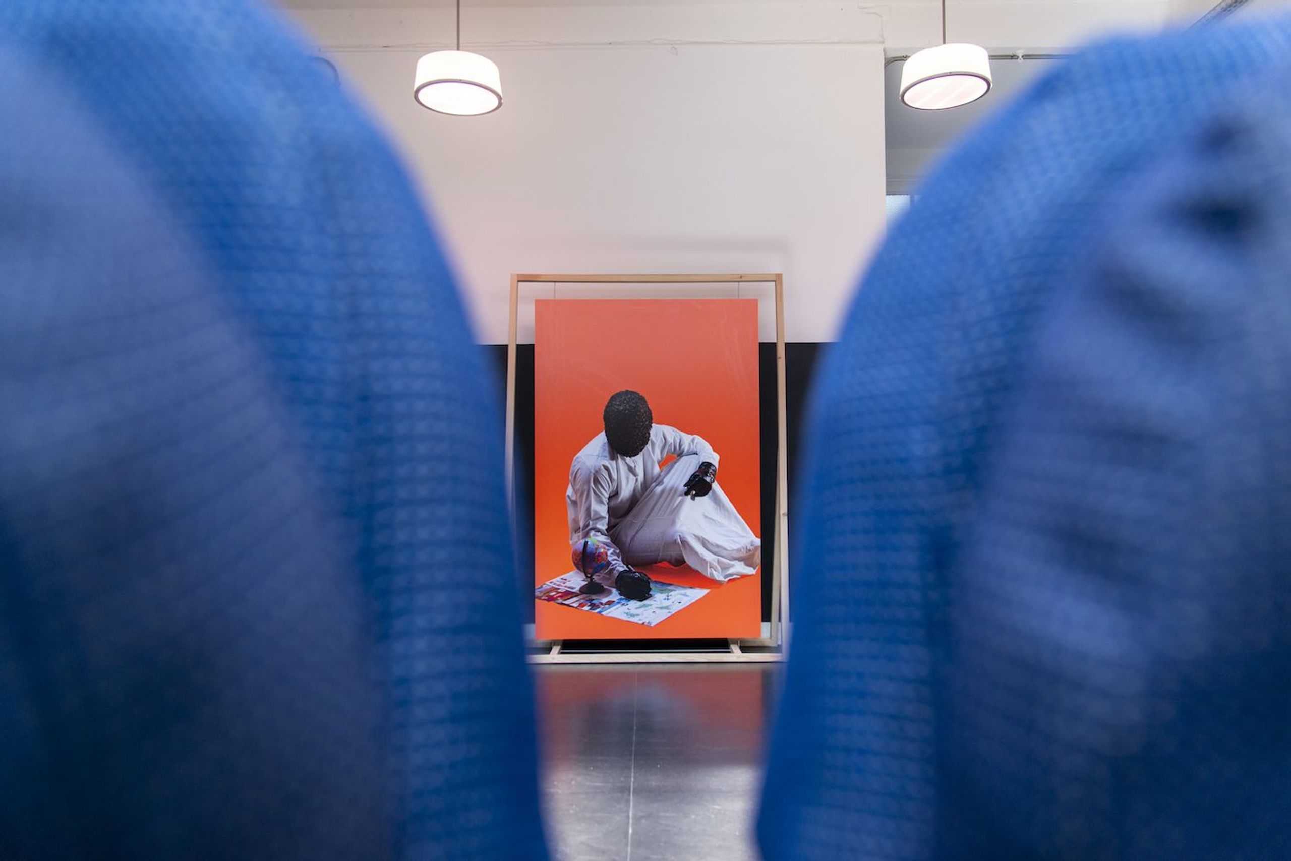 Installation View of „Sensitive Materials“ at La Condition Publique in Roubaix curated by the artist collective EXIT FRAME.
