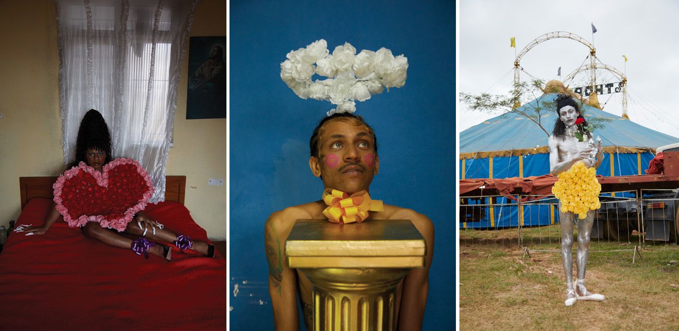 Left: A Rose and A Prayer. Ode. Photo: Cássia Tabatini. Center and right: A Rose and A Prayer. Edgar. Photo: Cássia Tabatini.
