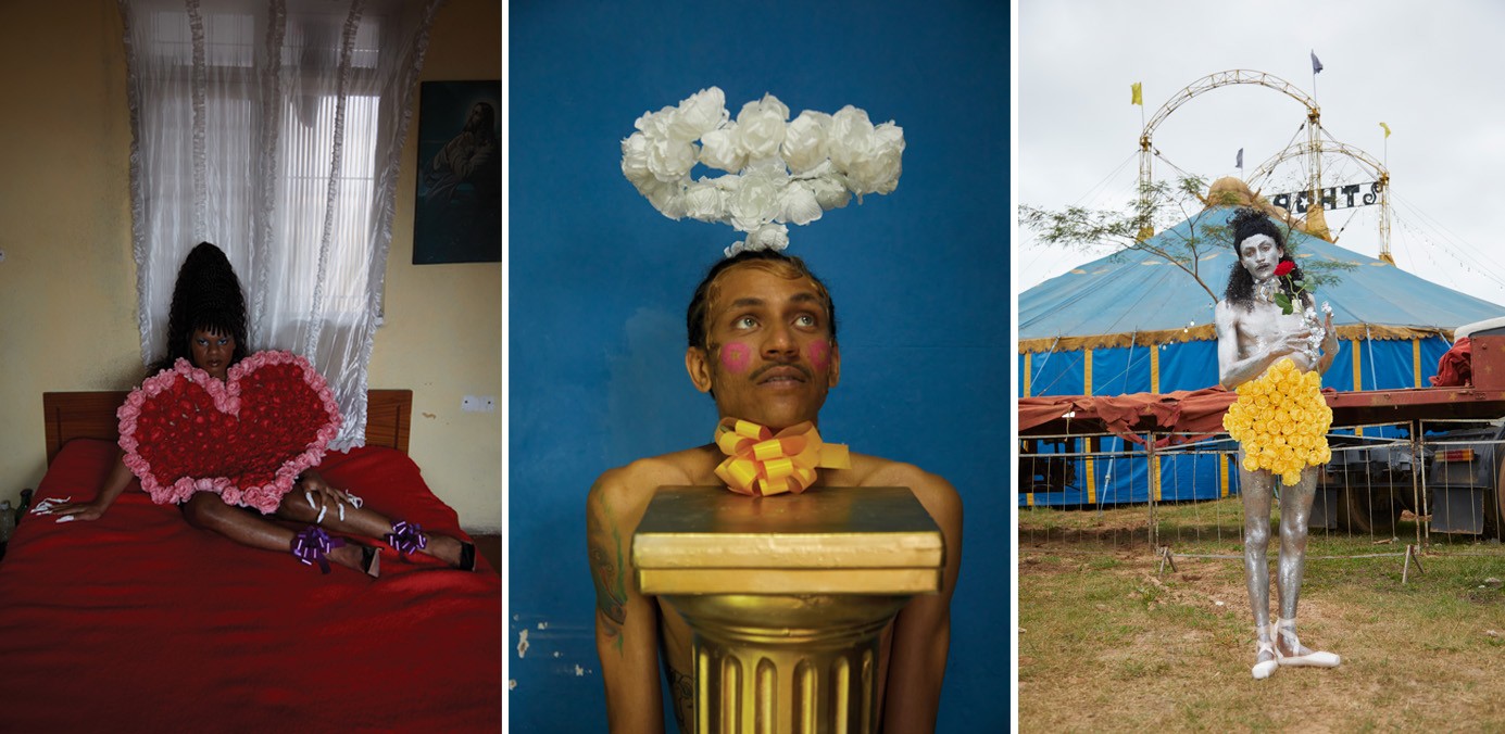 Left: A Rose and A Prayer. Ode. Photo: Cássia Tabatini. Center and right: A Rose and A Prayer. Edgar. Photo: Cássia Tabatini.