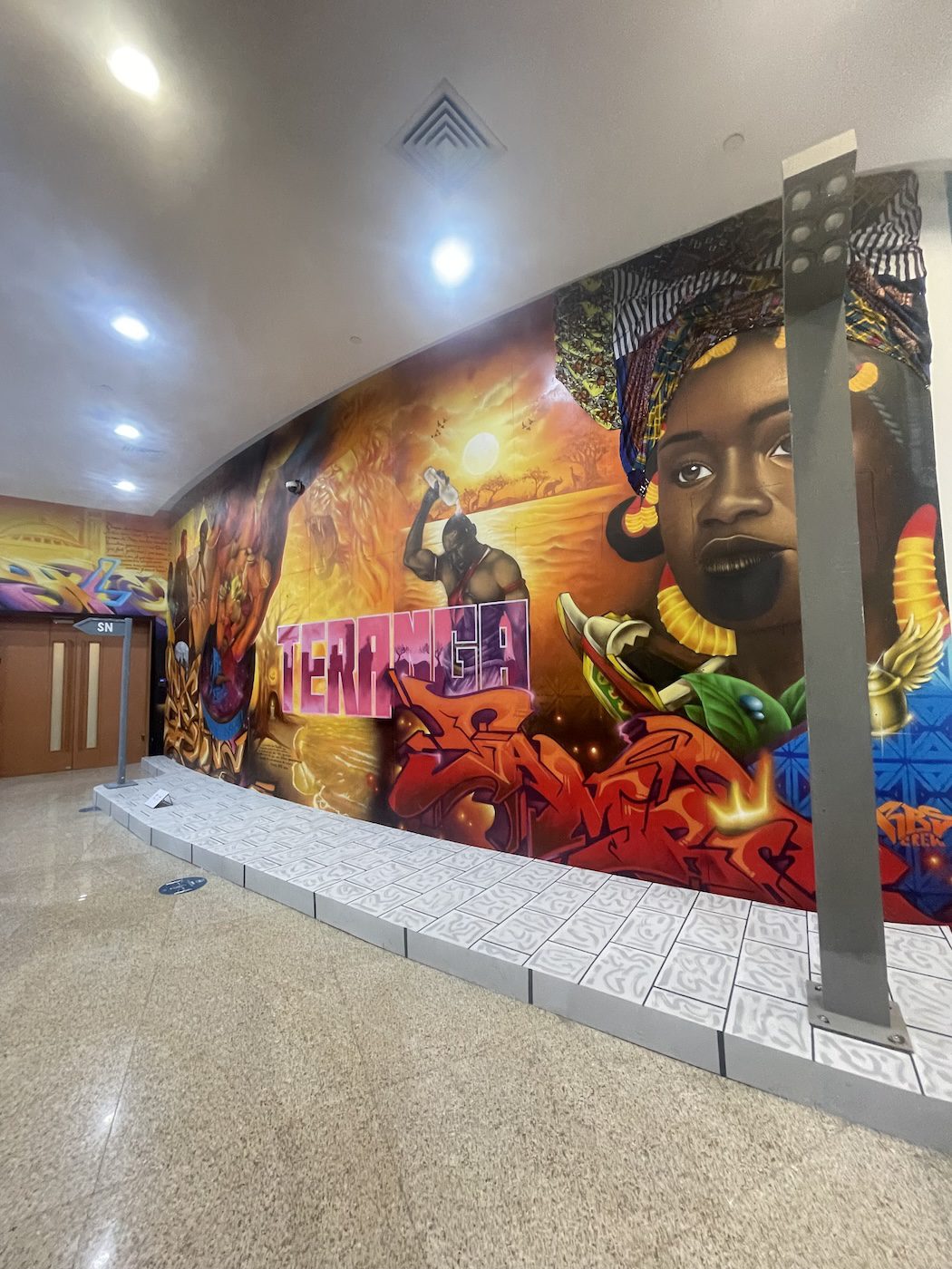 Senegalese pavilion at Musée des Civilisations Noires. Installation View of 15th Dakar Biennale. Photo: Khady | Senegalese Twisted.