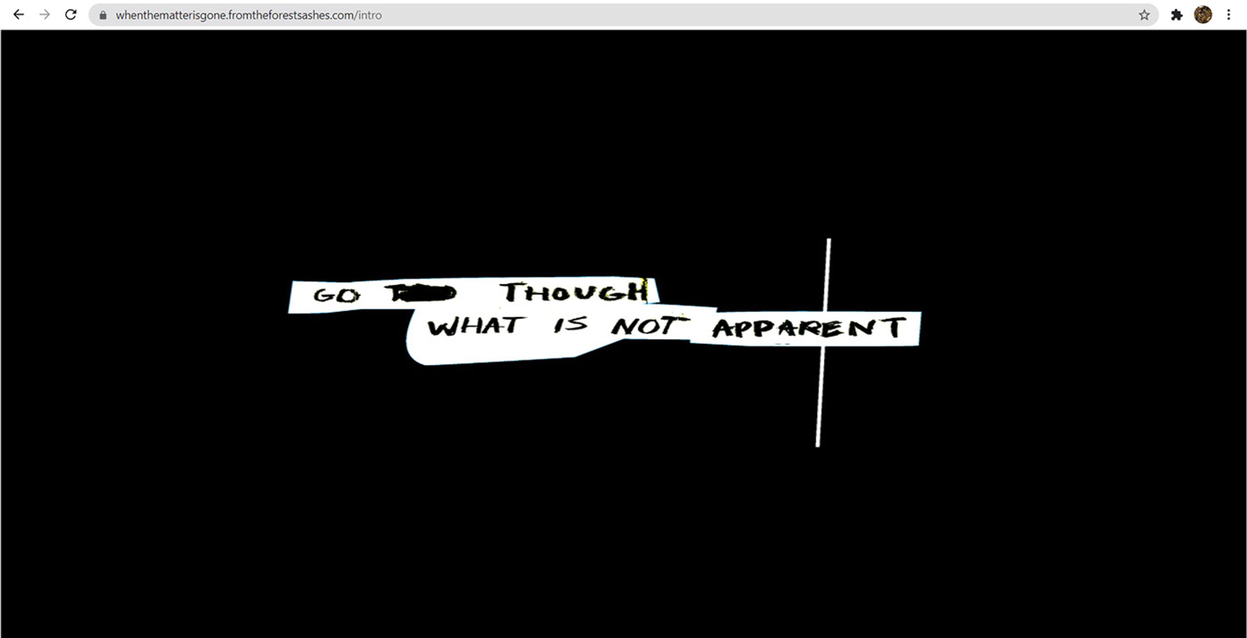 Excerpt of the virtual game When the matter is gone (2021), about the different ways of dying.