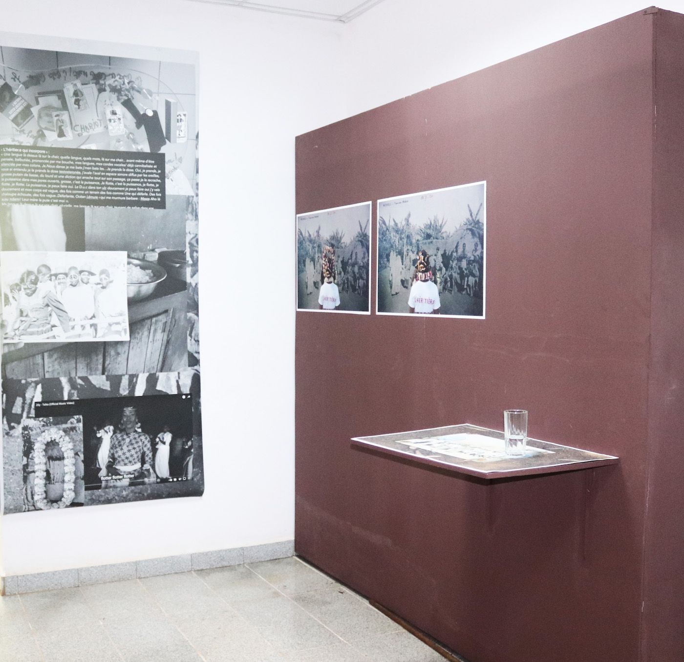 Installation shot at House of African Photography, Héritière, 2021, Inkjet colour photographic print by Myriam Omar Awadi. Photo by Annie-Marie Akussah