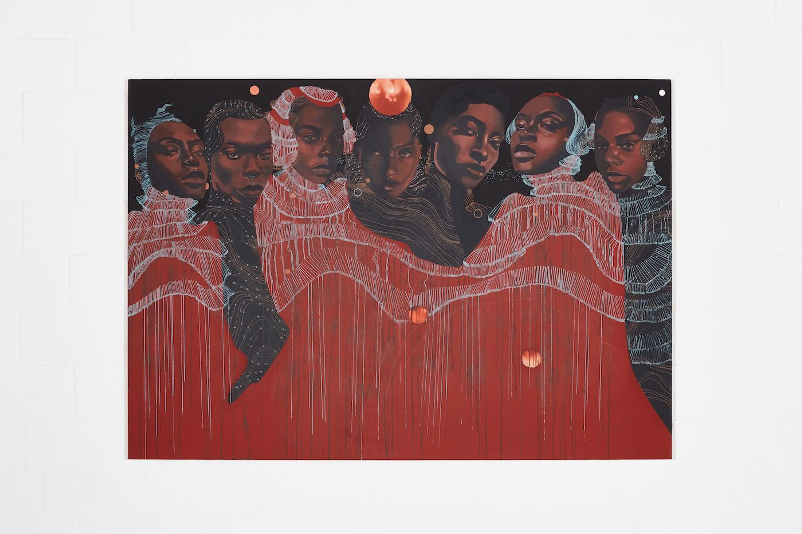 Manyaku Mashilo, The Gathering II, 2023. Credit: Hayden Phipps & Southern Guild Archives. Courtesy of the artist.