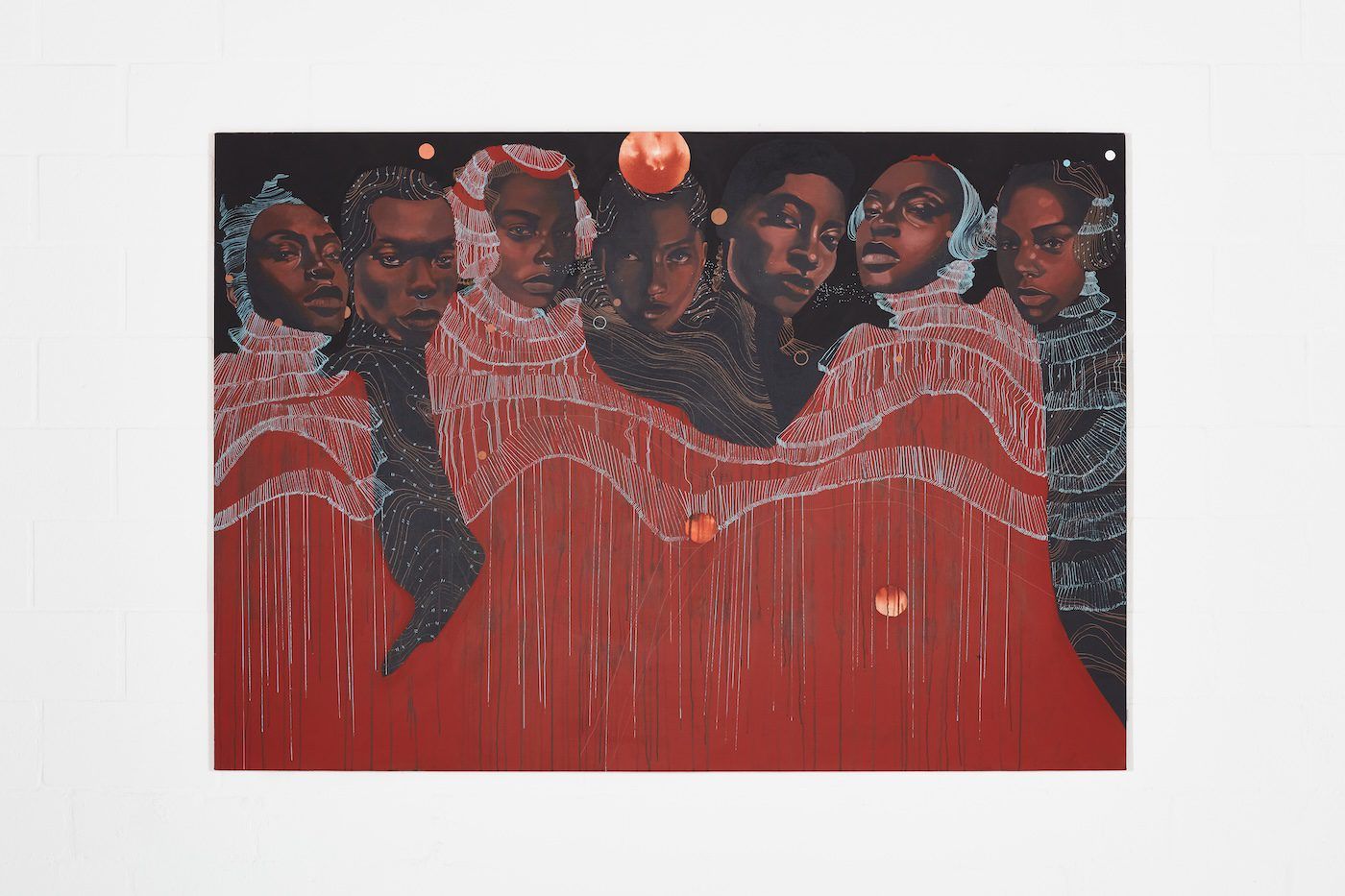 Manyaku Mashilo, The Gathering II, 2023. Credit: Hayden Phipps & Southern Guild Archives. Courtesy of the artist.