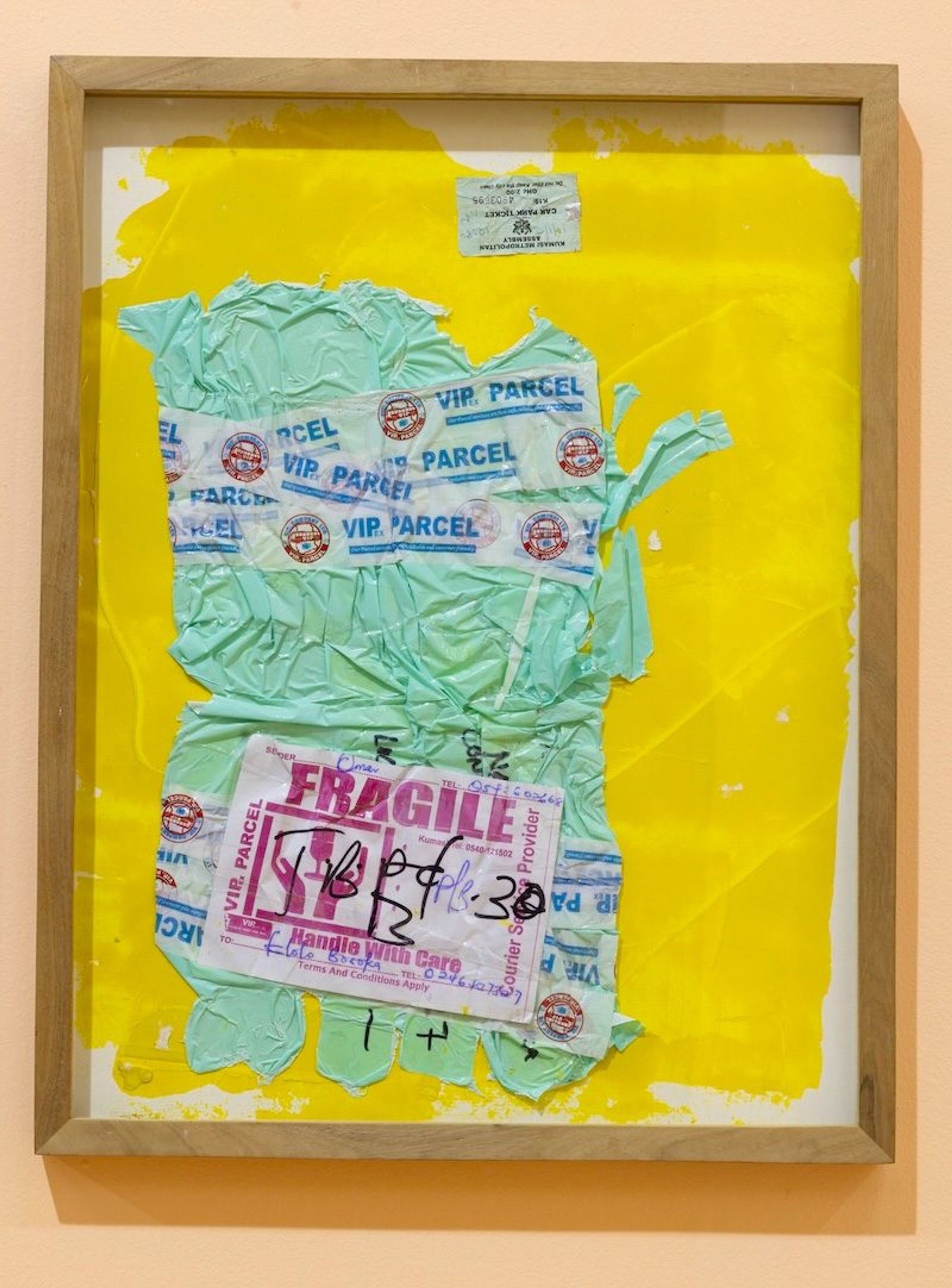 Installation View of “Elolo Bosoka: What he saw sees when he went goes strolling“ at Museum of Science and Technology (MST), Accra. September 12th – October 30th, 2024. Courtesy of the artist.