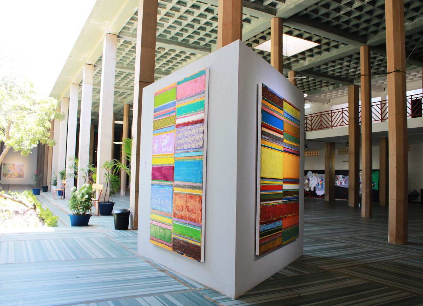 Tegene Kunbi, Installation View at the 14th Dakar Biennale, 2022. Photo: Roseline Olang’ Odhiambo