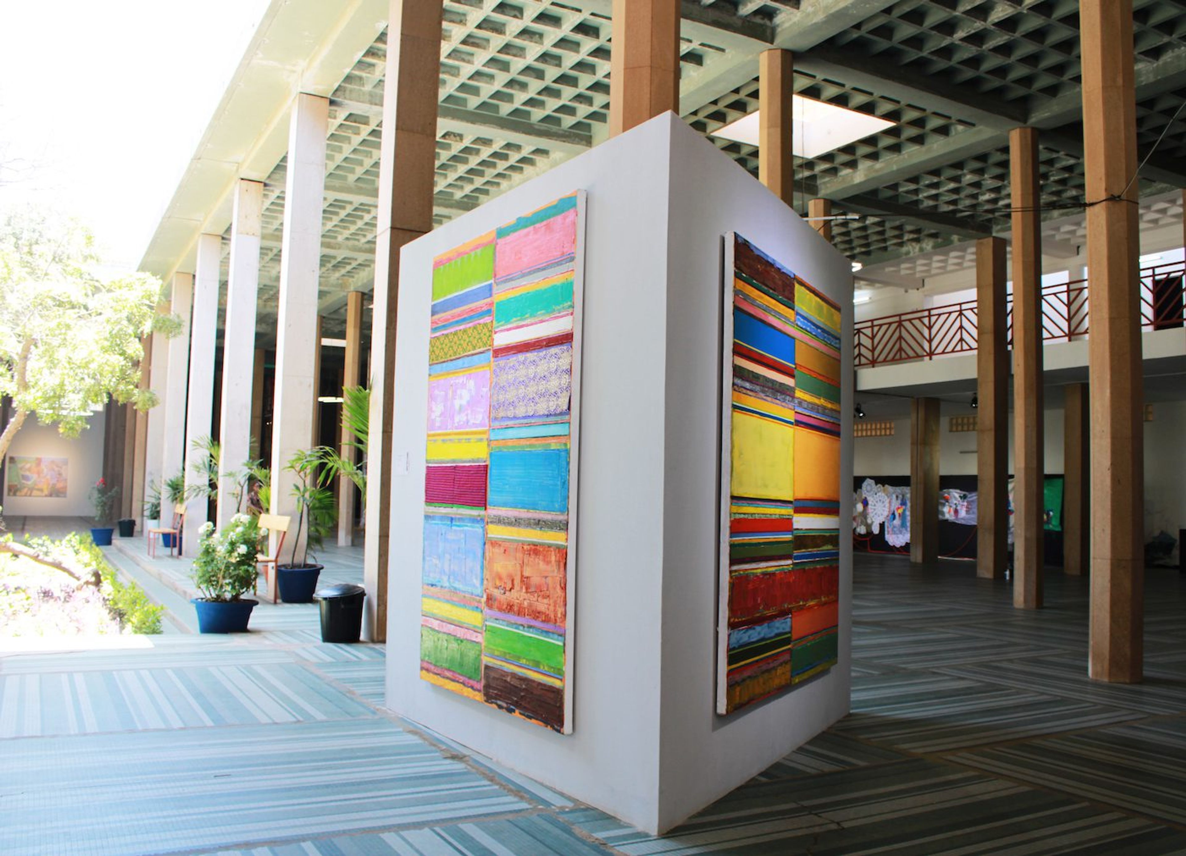 Tegene Kunbi, Installation View at the 14th Dakar Biennale, 2022. Photo: Roseline Olang’ Odhiambo
