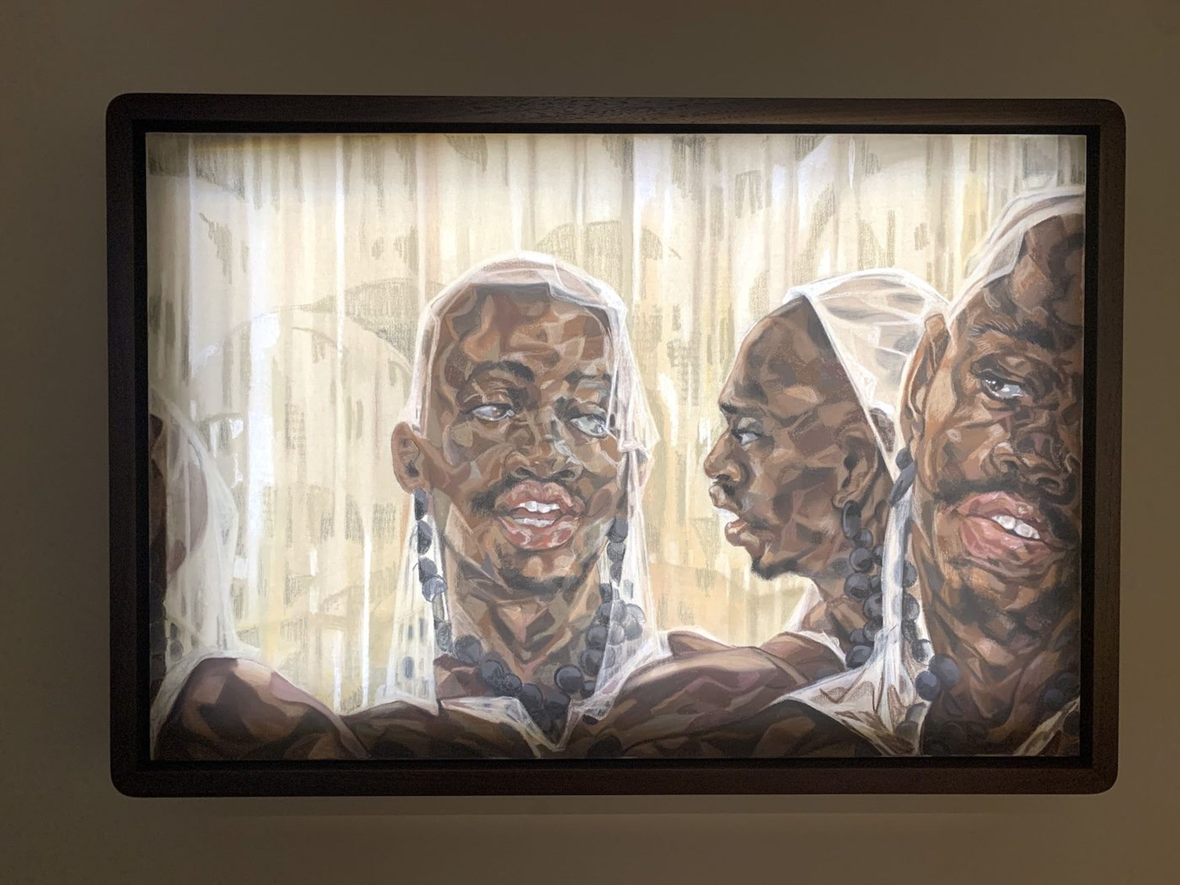 Toyin Ojih Odutola. Installation View of National Pavilion of Nigeria, 60th Venice Biennale. Photo: C&amp;
