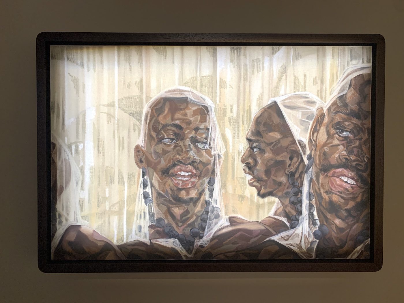 Toyin Ojih Odutola. Installation View of National Pavilion of Nigeria, 60th Venice Biennale. Photo: C&