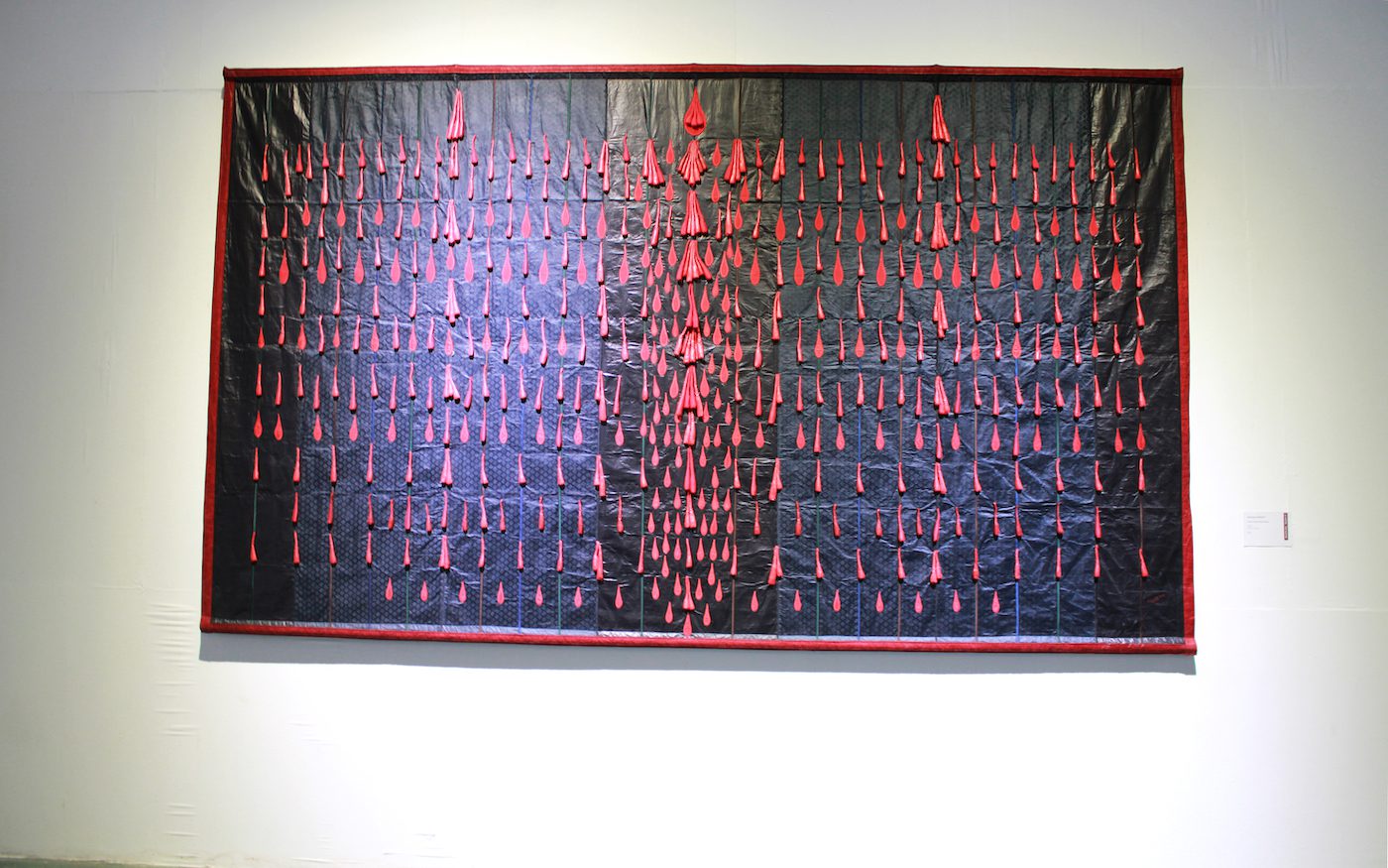 Abdoulaye Konate, Installation View at the 14th Dakar Biennale, 2022. Photo: Roseline Olang’ Odhiambo