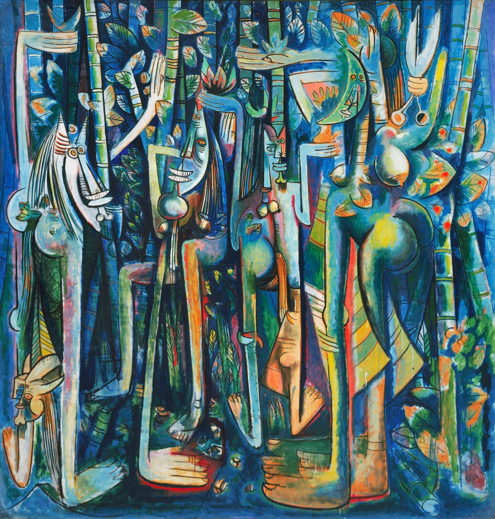 Wilfredo Lam, La jungla, 1943. Museum of Modern Art, New York.