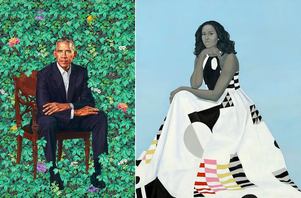 Barack and Michelle Obama Official Portraits Unveiled - Contemporary And
