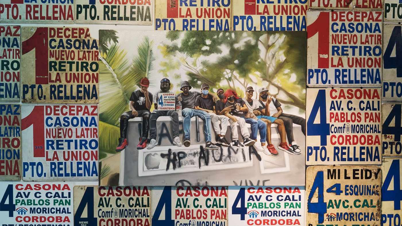 Johan Samboni. Incidente "se están nos metiendo a los conjuntos" ("they are getting into our sets"). Photo: Lyan Cuartas