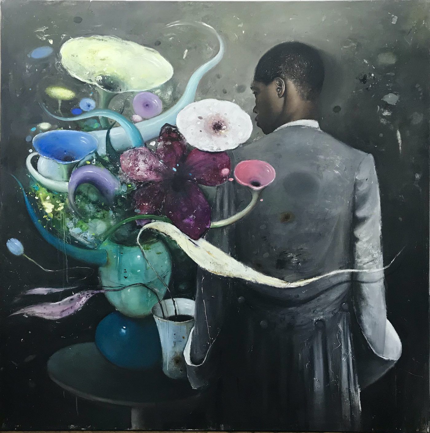 Ransome Stanley, November, 2018. Oil on canvas, 200 x 200 cm. Courtesy of the artist and Artco Galerie Herzogenrath