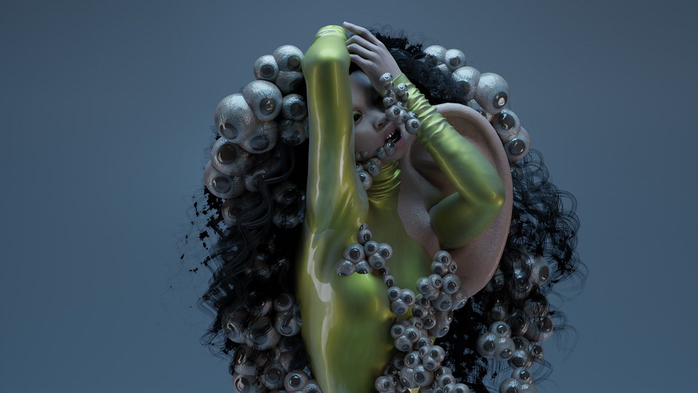 Vitória Cribb (Brazil, 1996), “_ENXERGA”, 2021 NFT. Courtesy of the artist.