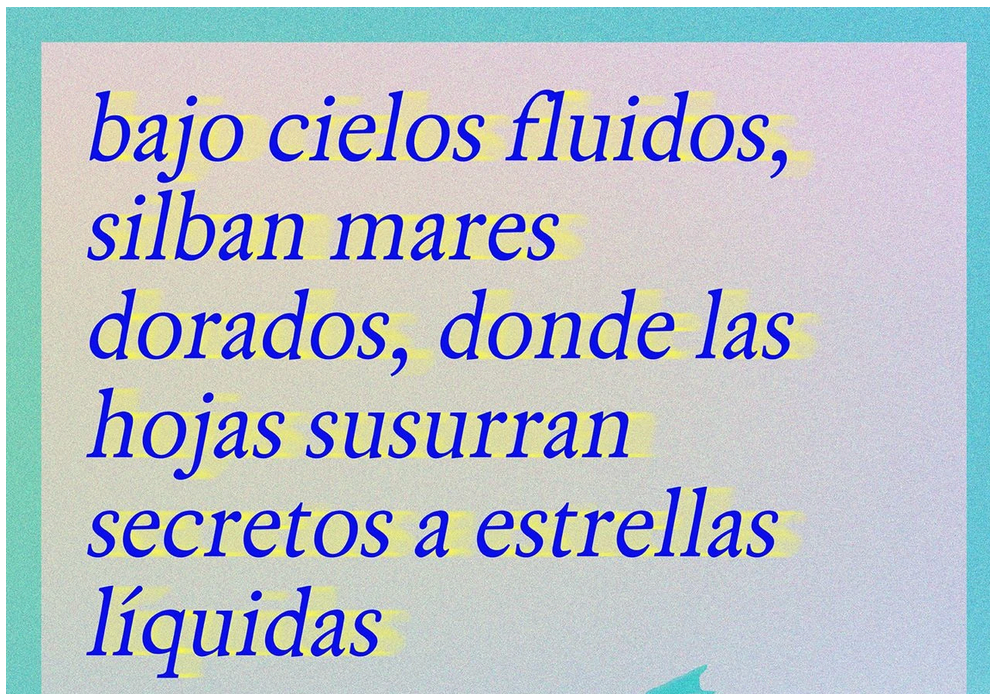 Bajo cielos fluidos, silban mares dorados, donde las hojas susurran secretos a estrellas líquidas