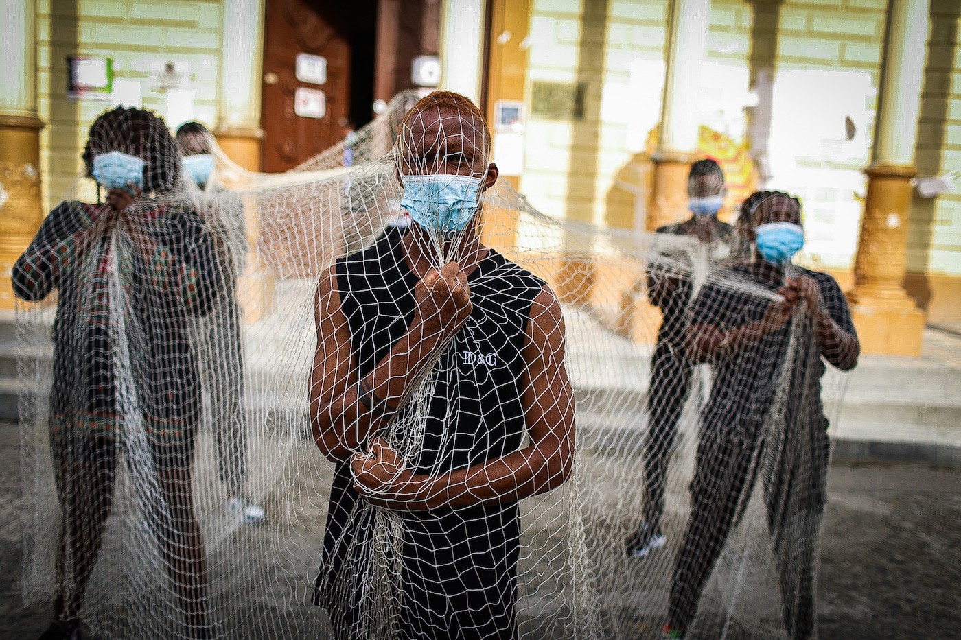 Jeison Riascos (Murcy), Art and dance, the resistance of young Chocoanos: For many years, the Young Creators of Chocó, have used dance and theater to show their resistance and portray the feelings of the black population with their performances. One of their stages has always been the street. Photo taken on April 29, 2021, during a demonstration for the high number of young people killed in Quibdó, Chocó. Courtesy of the artist.