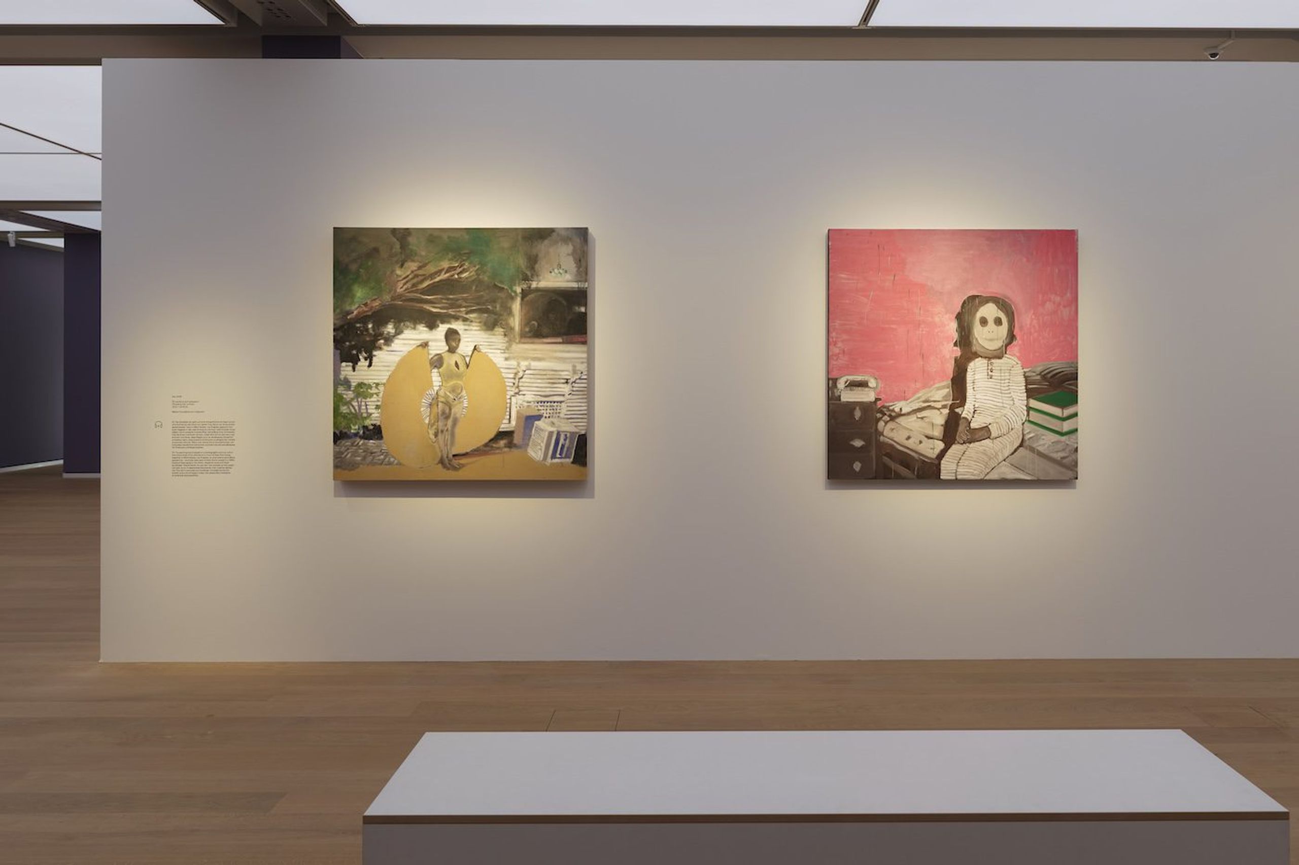 Noah Davis, Installation view of the exhibition Noah Davis, DAS MINSK Kunsthaus in Potsdam 2024. © The Estate of Noah Davis. Courtesy The Estate of Noah Davis and David Zwirner, Photo: Ladislav Zajac.