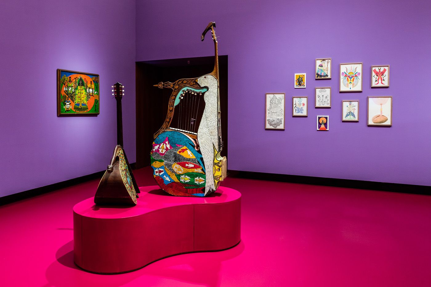 Installation view of the exhibition O Quilombismo: Of Resisting and Insisting. Of Flight as Fight. Of Other Democratic Egalitarian Political Philosophies, Haus der Kulturen der Welt (HKW), 2023. Photo: Laura Fiorio/HKW