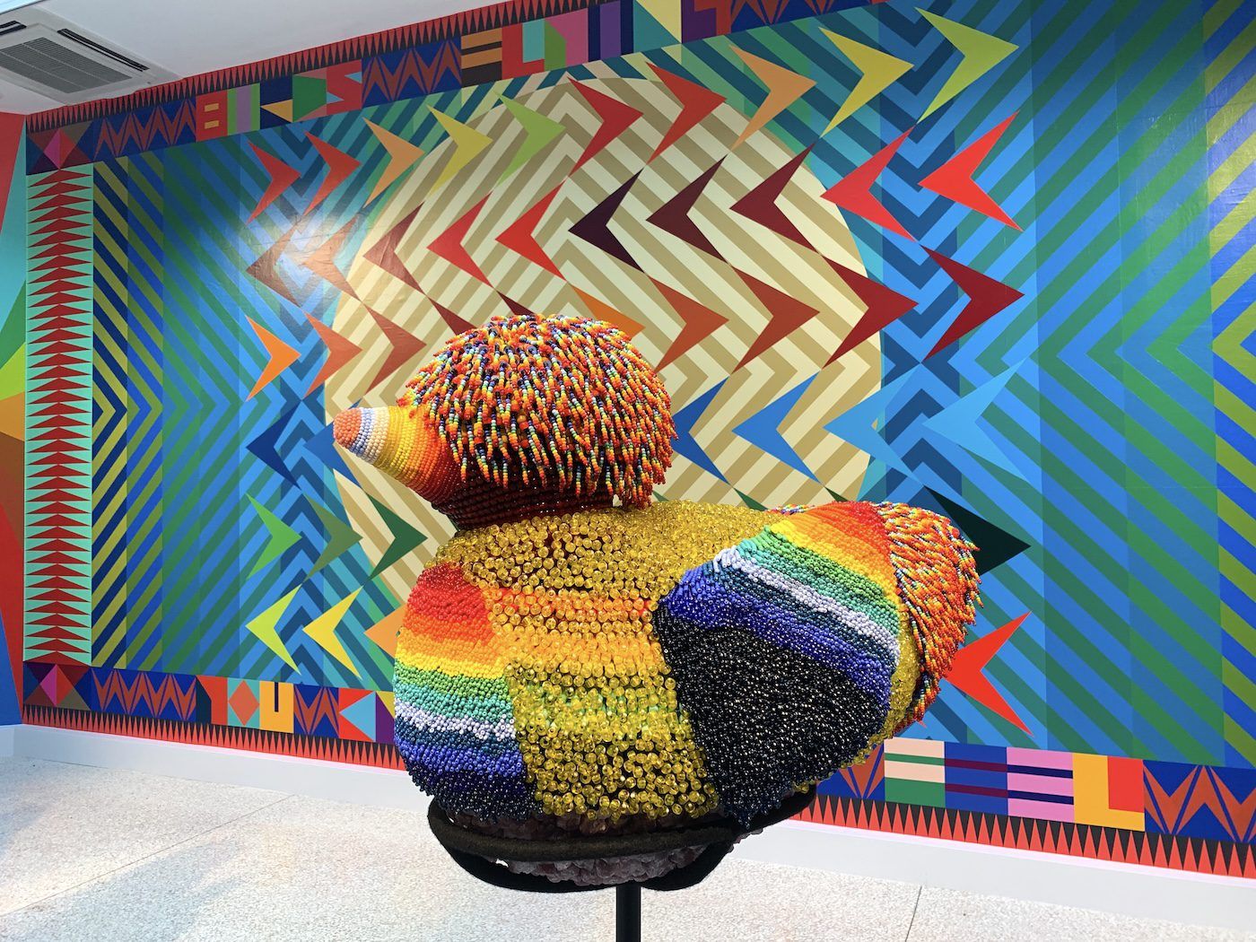 Jeffrey Gibson. Installation View of National Pavilion of USA, 60th Venice Biennale. Photo: C&