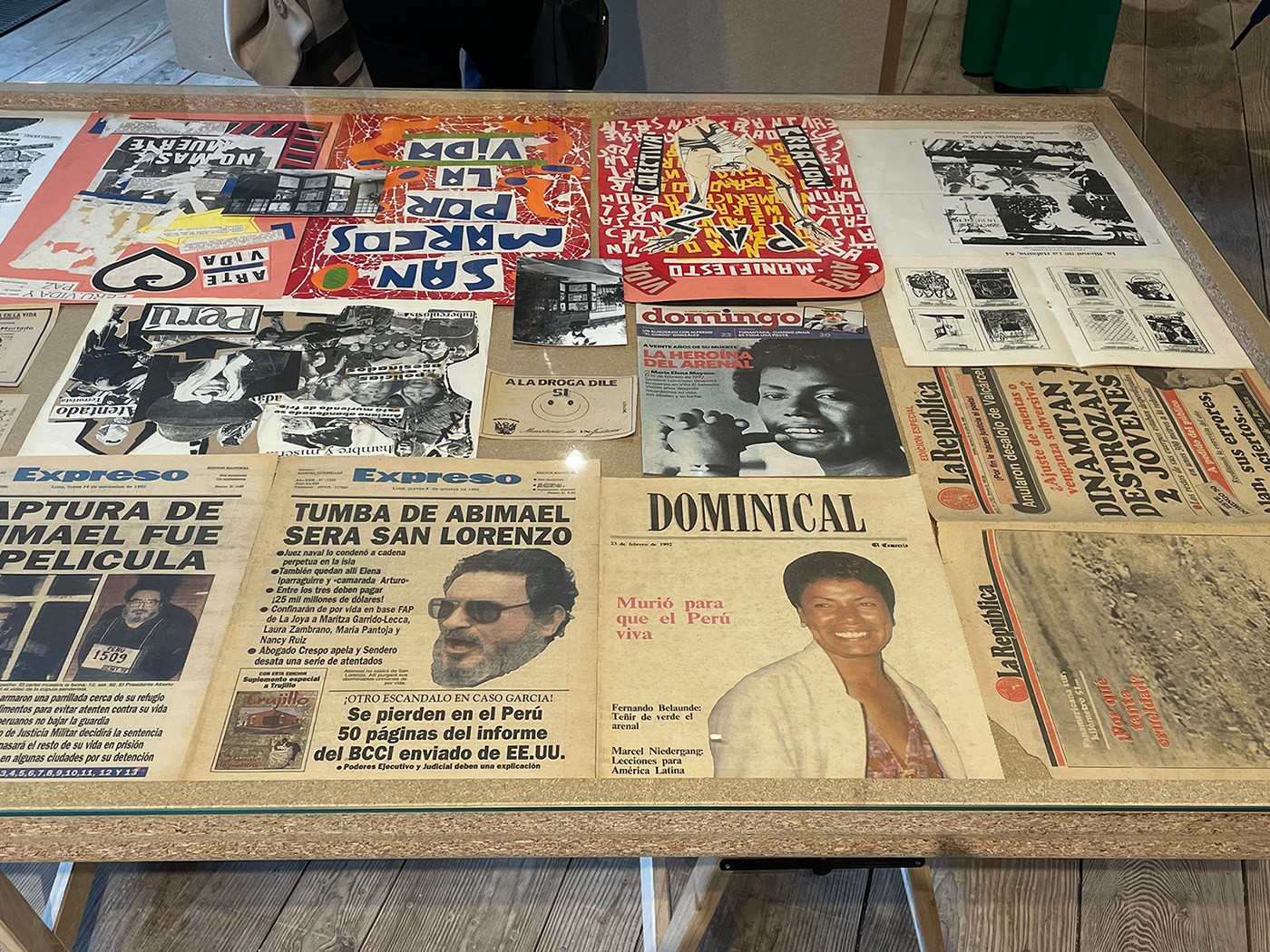 Exhibition view of “Peace is a corrosive promise” at the Peruvian Pavilion (2022).