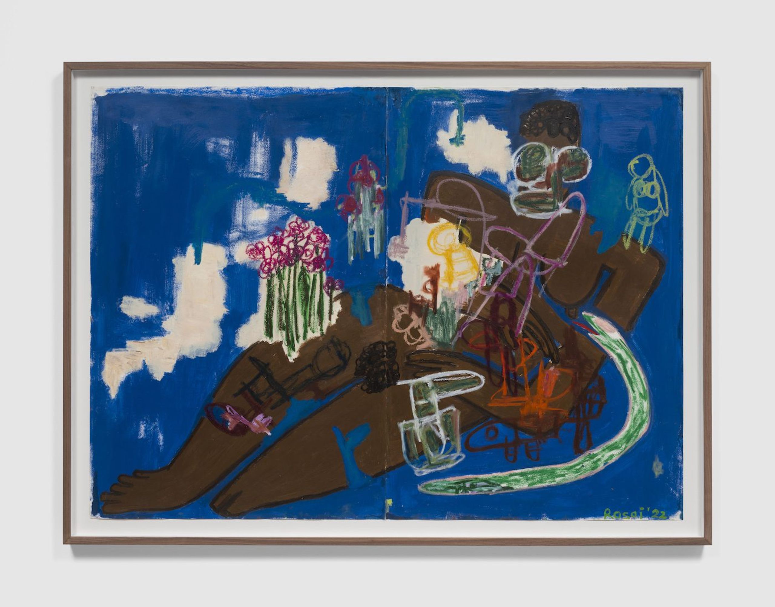 Velma Rosai-Makhandia, Still Hanging from her Nipples—In a Delirium of Joy, 2022 . Courtesy of Sarah Brook Gallery.