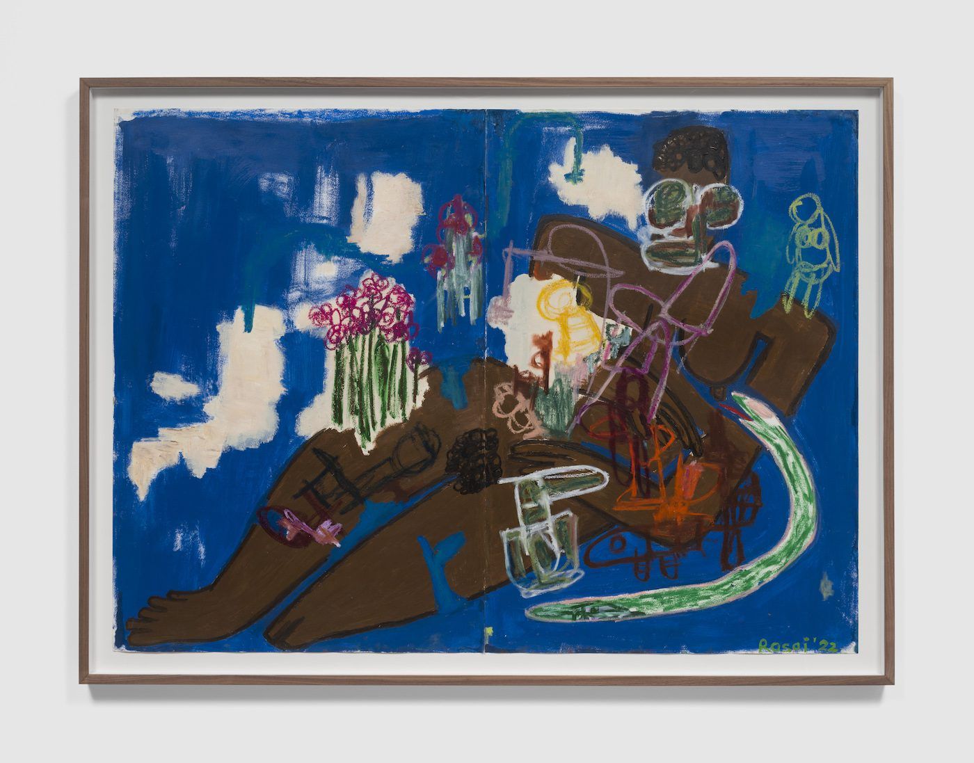 Velma Rosai-Makhandia, Still Hanging from her Nipples—In a Delirium of Joy, 2022 . Courtesy of Sarah Brook Gallery.