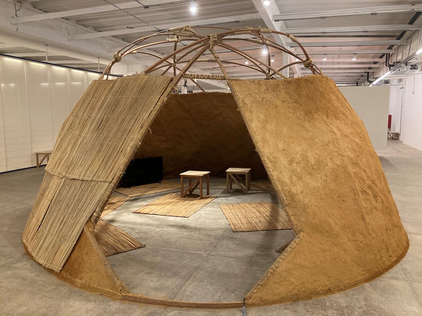 View of exhibition, 3rd floor, Bienal das Amazônias, Belém do Pará, 2023. Photo: Danilo José Rocha.