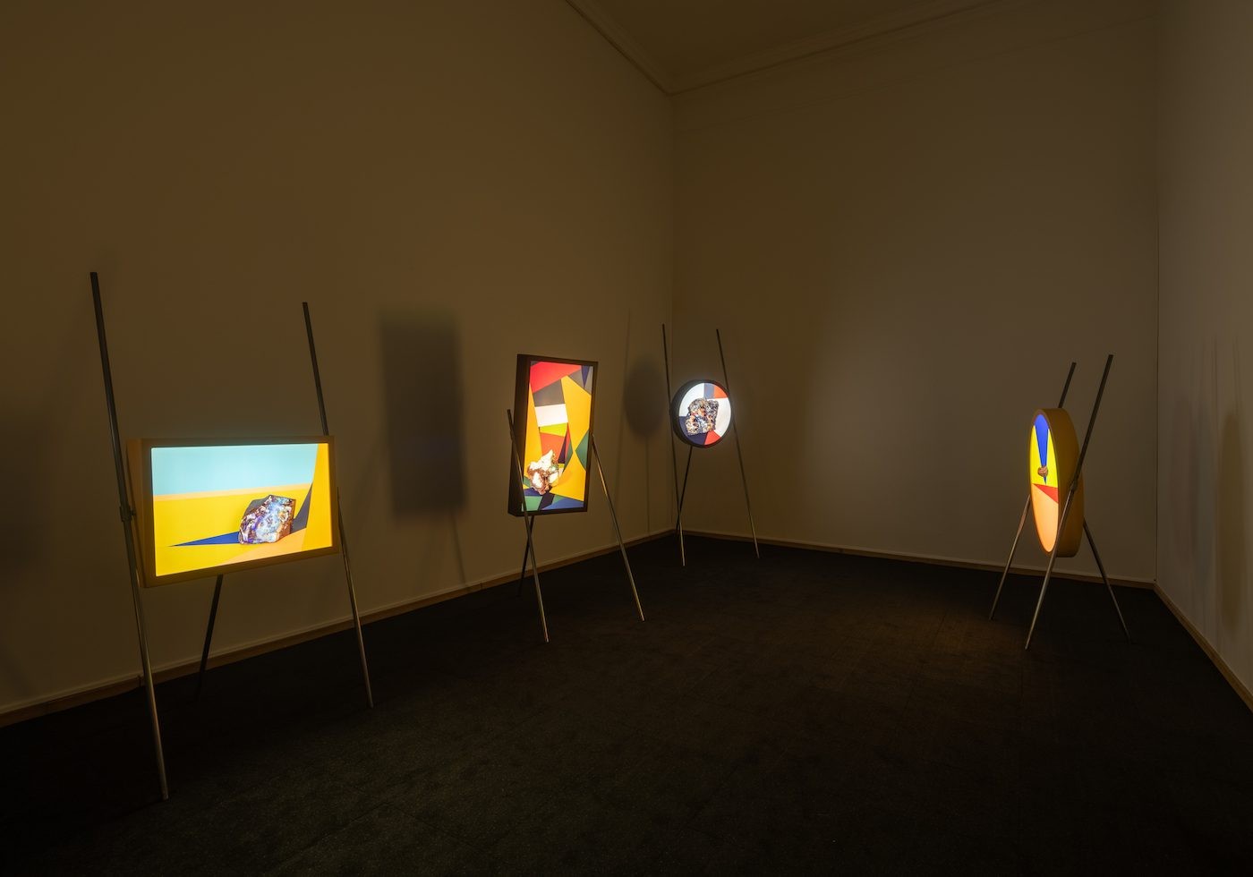 Michelle Eistrup, Mineral Emmisaries, 2021. Installation view, Seeds and Souls, Kunsthal Charlottenborg, 2023. Photo by David Stjernholm.