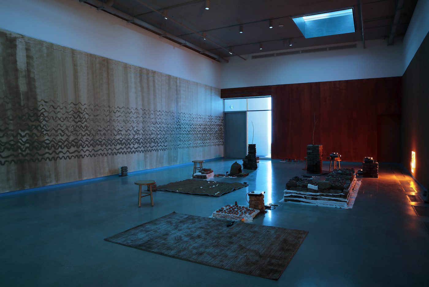 Dineo Seshee Bopape, Installation view. Courtesy of the artist and the Institute for Contemporary Art at VCU.