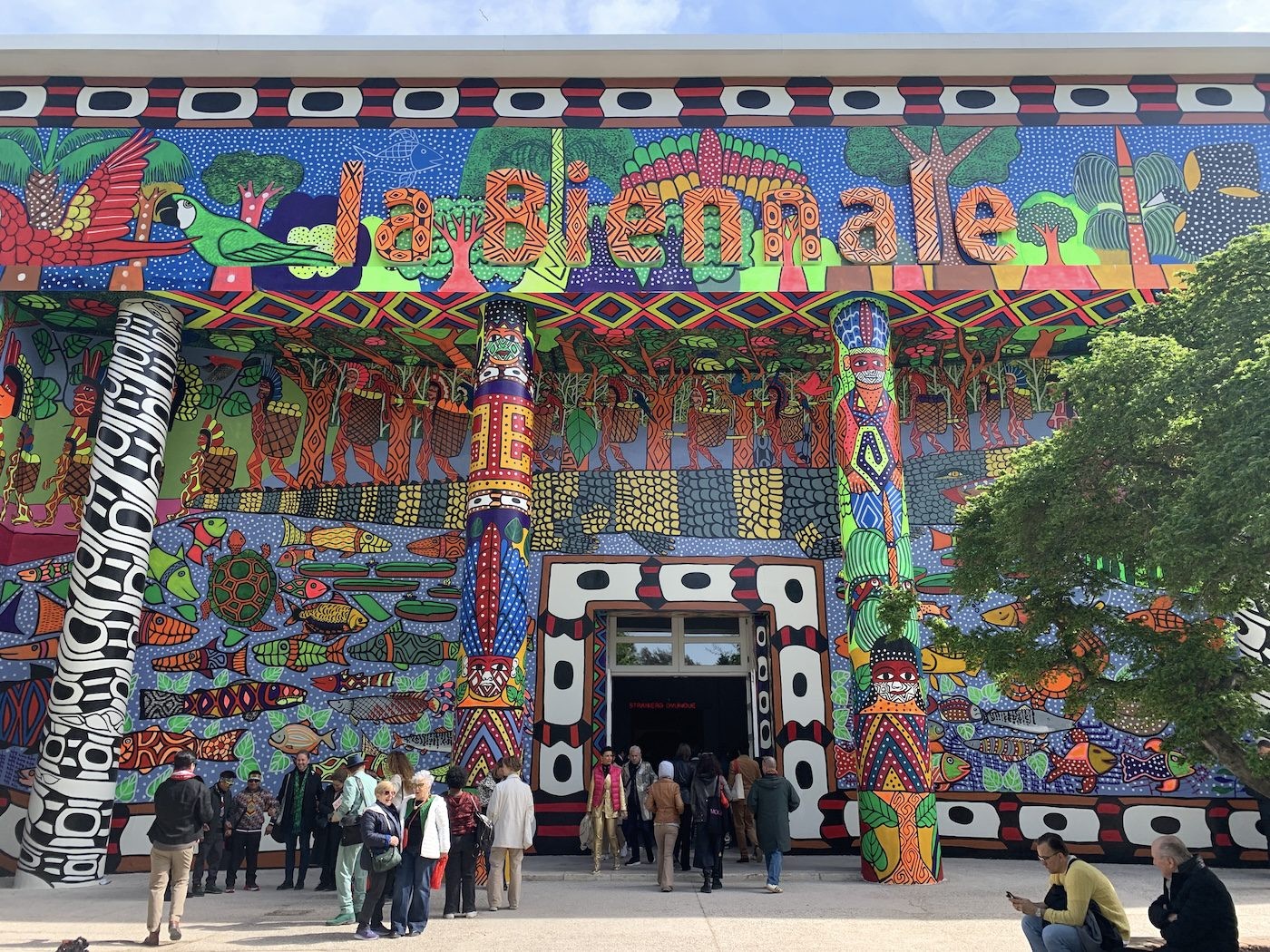 Central Pavilion at Giardini. Installation View of 60th Venice Biennale „Foreigners Everywhere“ at Giardini. Photo: C&