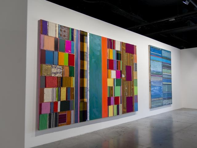 Installation View of „Sensitive Materials“ at La Condition Publique in Roubaix curated by the artist collective EXIT FRAME.