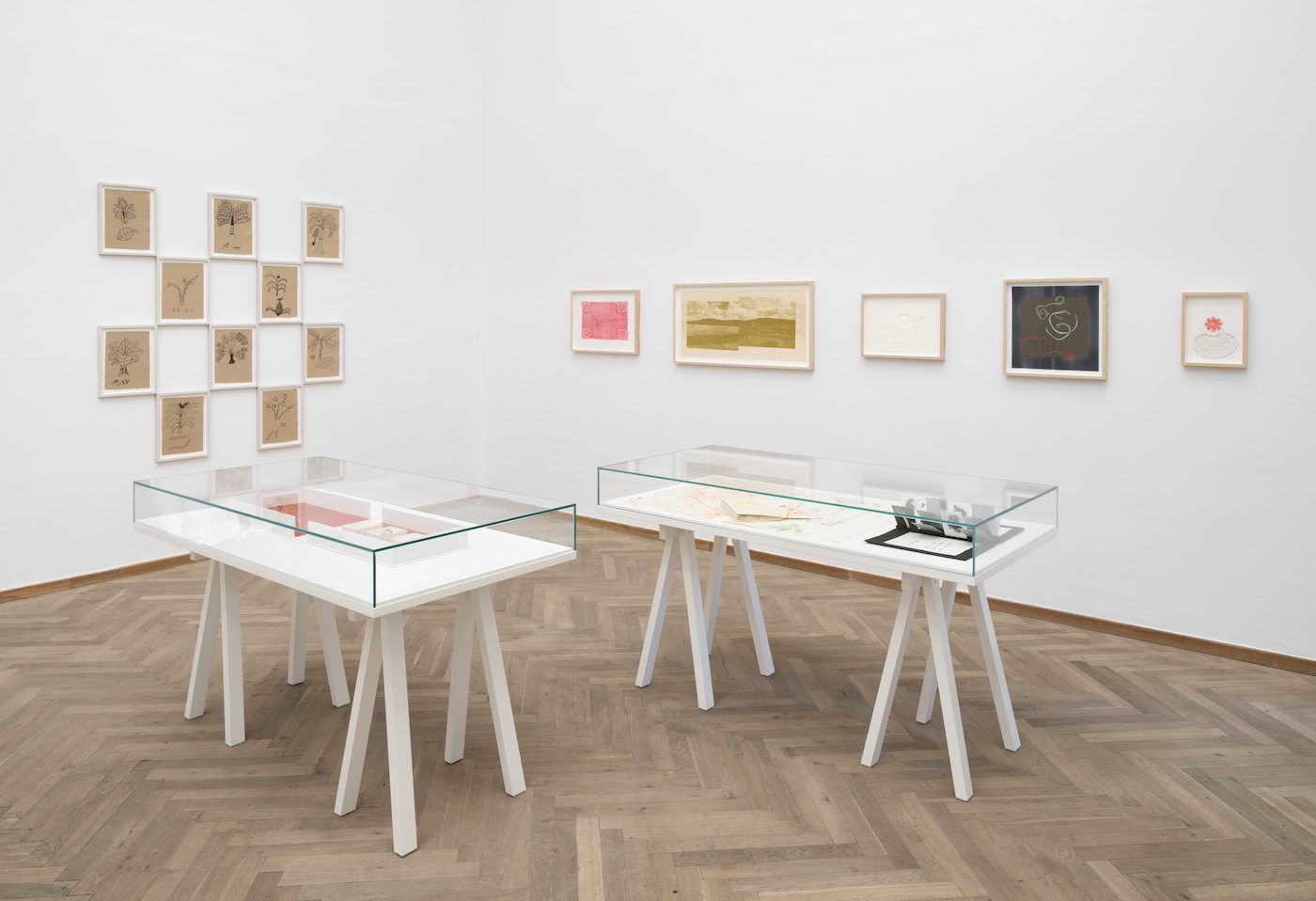 Annalee Davis, A Hymn to the Banished, 2022. PART I: As long as we see, and we know and we remember (Merle Collins), 2022. Part III: A Scroll of Banished Women, 2022. PART IV: A Book of Charms &amp; Incantations, 2022. PART V: A Book of Charms &amp; Incantations, 2022. PART VI: A Choker, 2022. PART VIII: Thread, Round, Hook, Whip, 2022. PART IX: An Impossible Map, 2022. Installation view, Seeds and Souls, Kunsthal Charlottenborg, 2023. Courtesy of the artist. Photo by David Stjernholm.