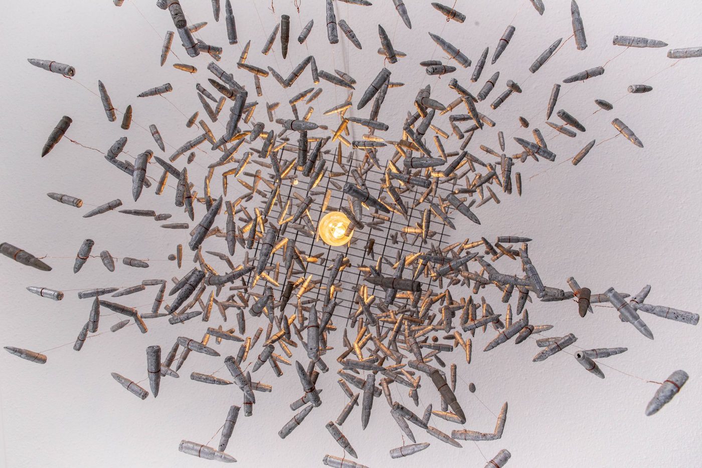 Odur Ronald Muwawa, 2021, (detail) at Silent Invasions: The Art of Material Hacking. Photo: Atiko Anthony