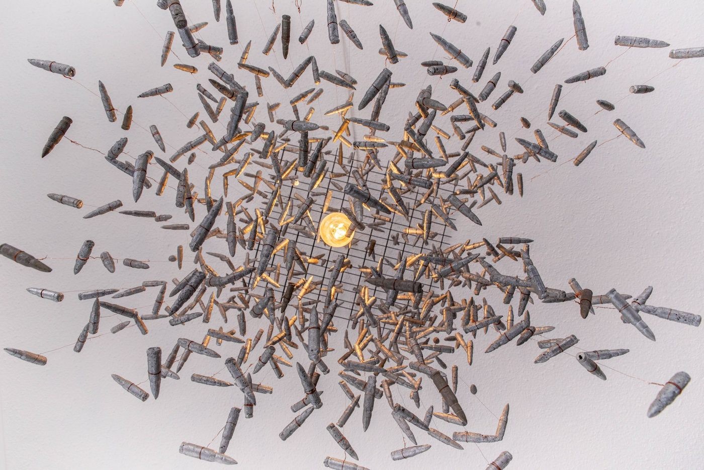 Odur Ronald Muwawa, 2021, (detail) at Silent Invasions: The Art of Material Hacking. Photo: Atiko Anthony