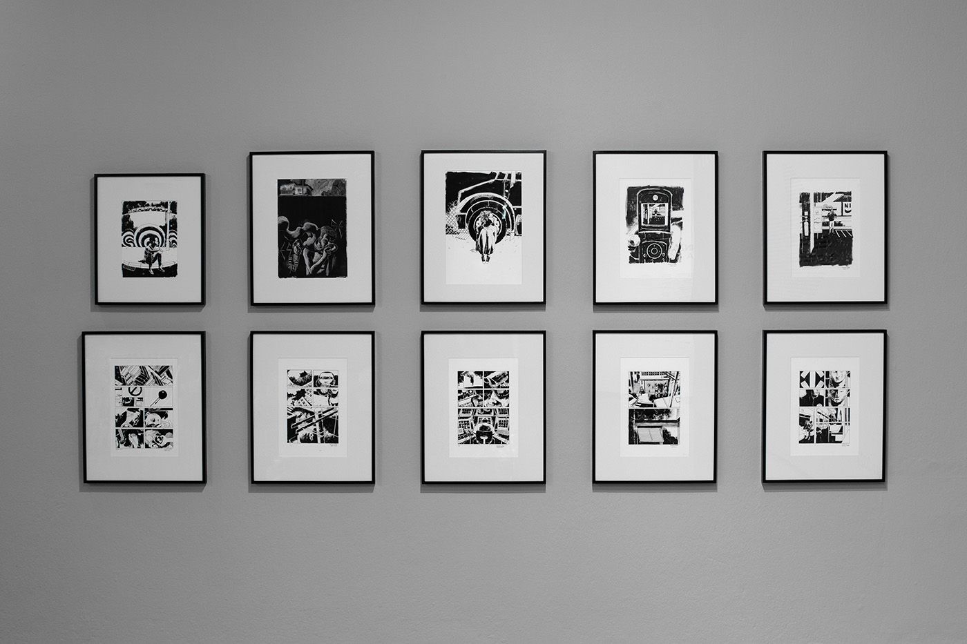 Marcelo D'Salete, original drawings from the books "Noite Luz" (2008) and "Encruzilhada" (2011). Photo: Press