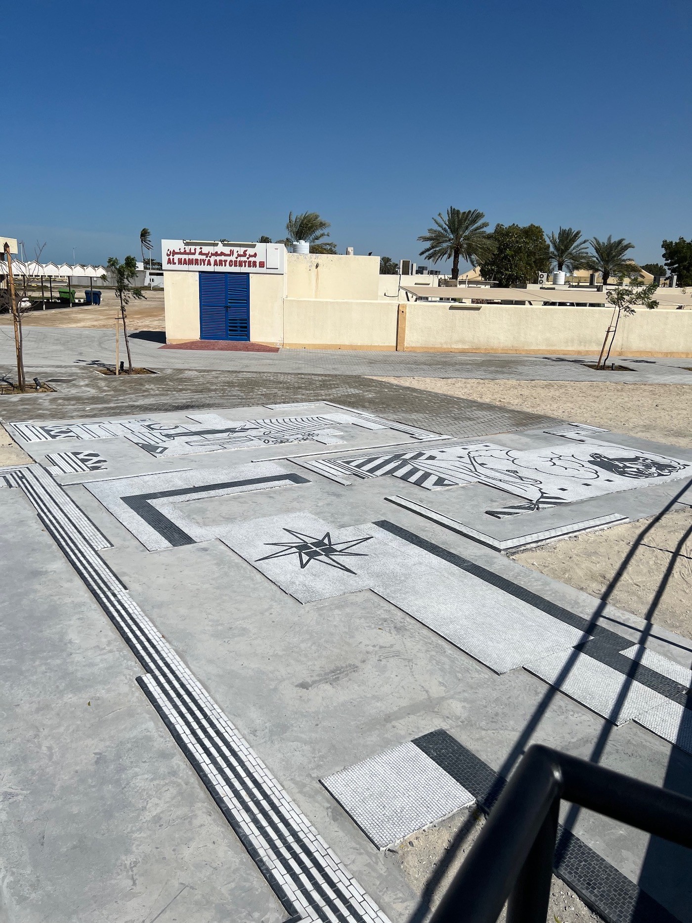 Kerry James Marshall, Untitled: Excavation, 2022. Installation view at Sharjah Biennial 15. Photo: C&.