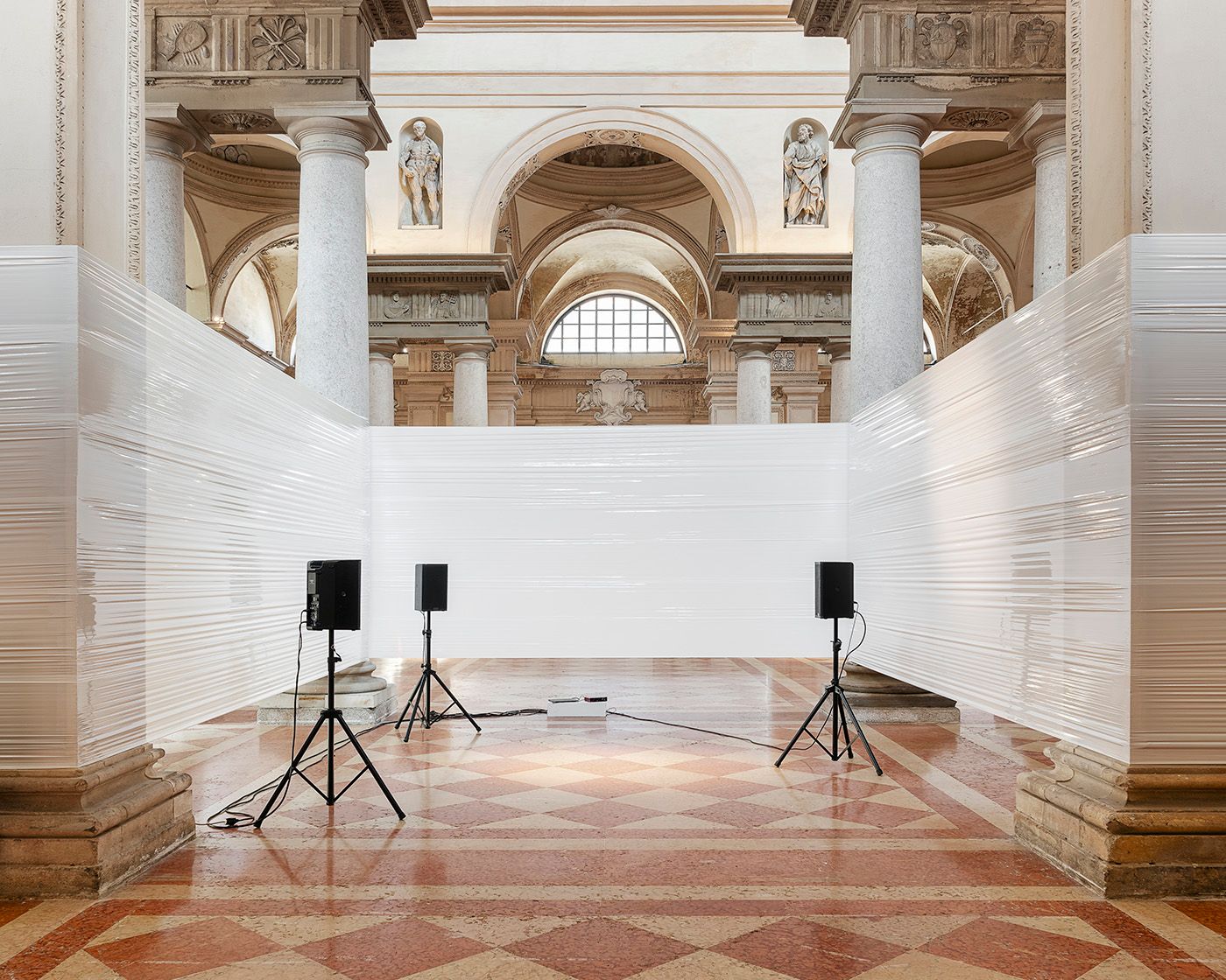 DOORS, 2022. 3-channel sound installation. 2min41s. @ Ducato Prize Finalists Exhibition, Piacenza, Italy. Listen here: https://soundcloud.com/asweleavethewindowopen/doors-2022-wisrah-villefort