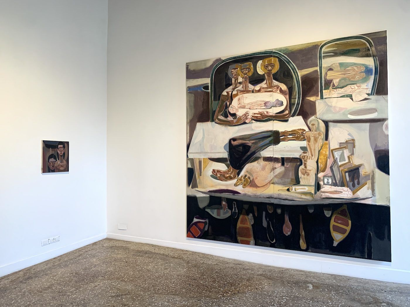 Tesfaye Urgessa at National Pavilion of Ethiopia. Installation View at 60th Venice Biennale. Photo: C&