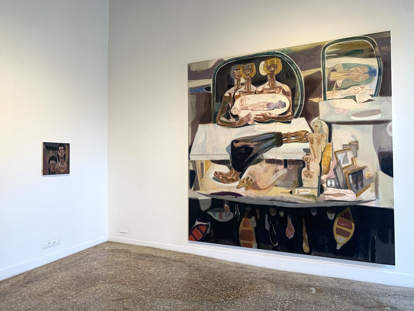 Tesfaye Urgessa at National Pavilion of Ethiopia. Installation View at 60th Venice Biennale. Photo: C&