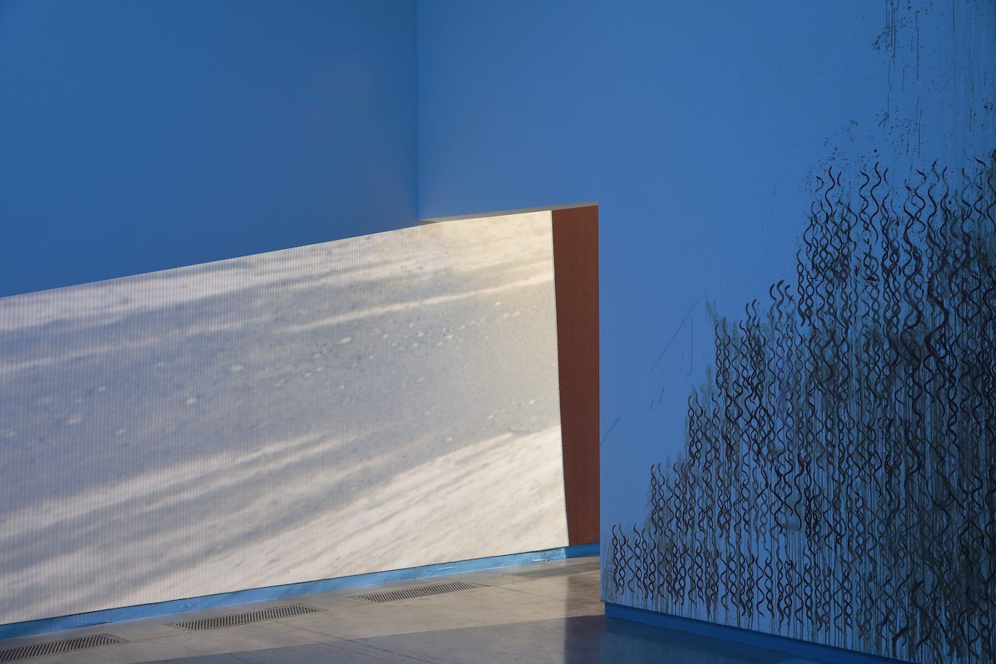 Dineo Seshee Bopape, Installation view. Courtesy of the artist and the Institute for Contemporary Art at VCU.