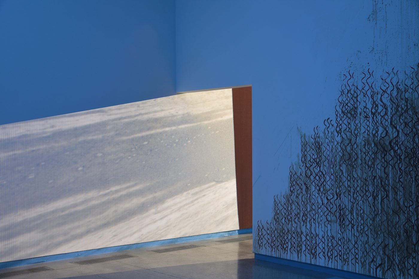 Dineo Seshee Bopape, Installation view. Courtesy of the artist and the Institute for Contemporary Art at VCU.