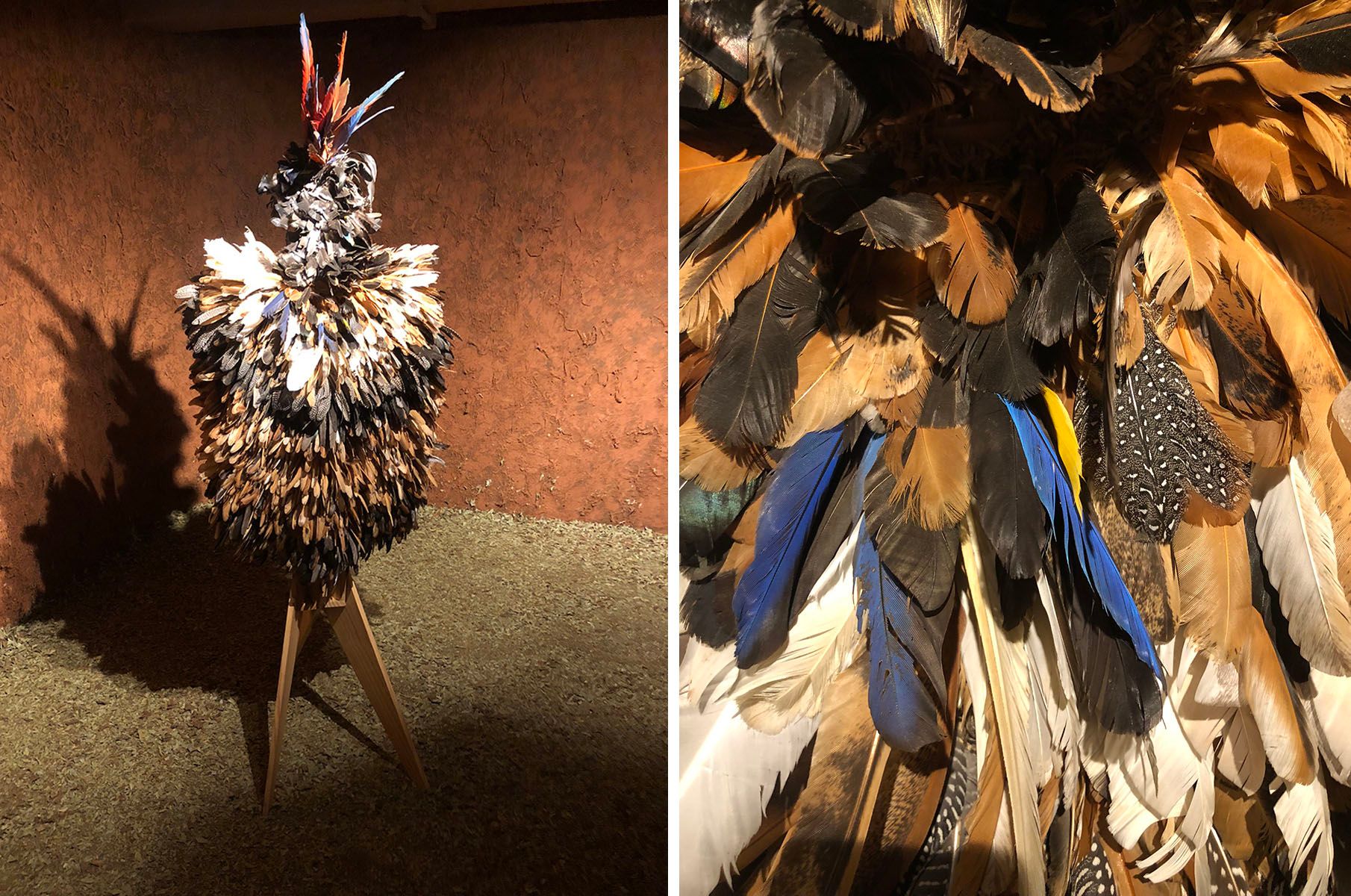 Moving Cloak, Tupinambá Women's Cloak, Museum of Indigenous Cultures. Photo: Khadyg Fares