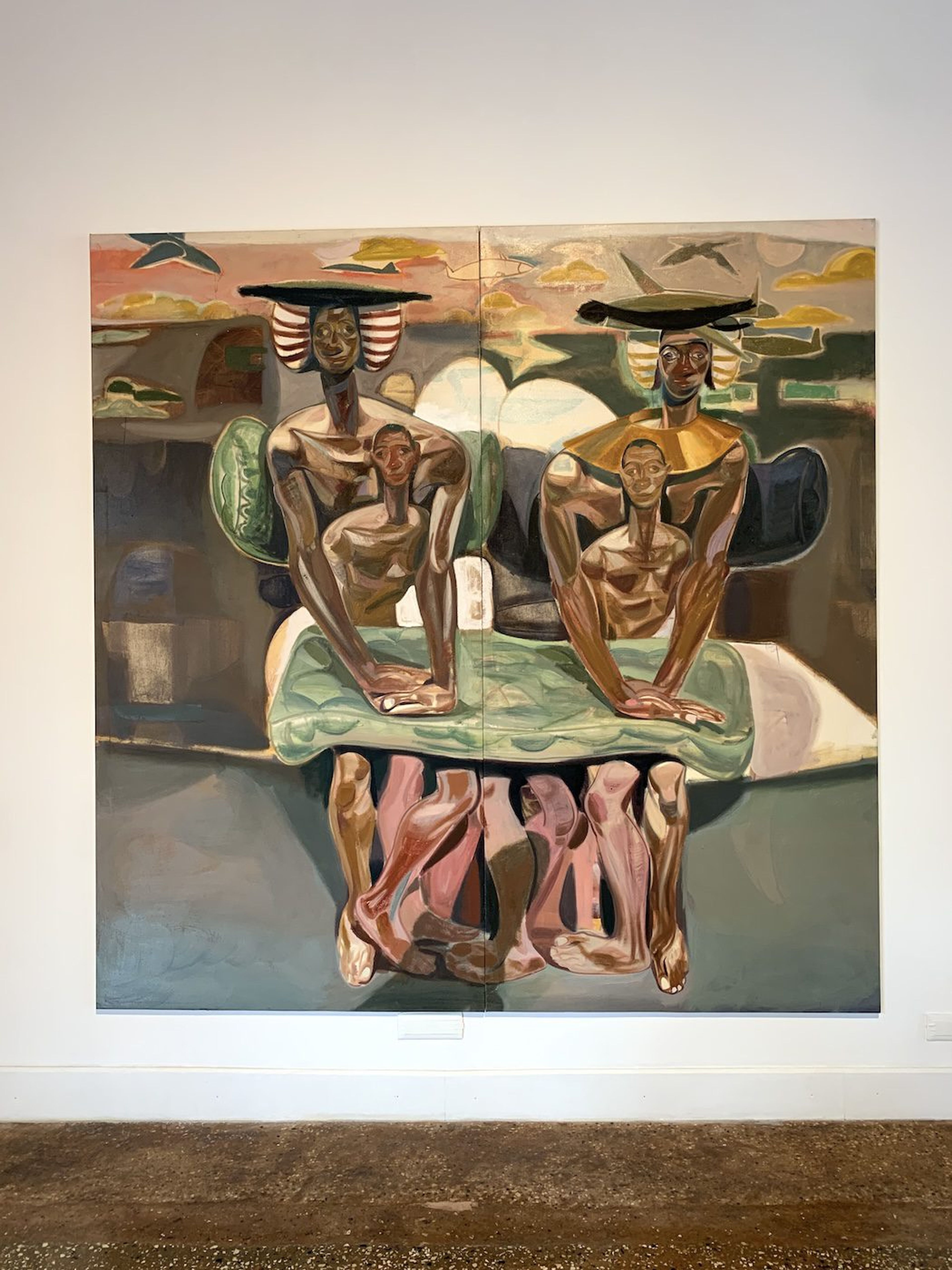 Tesfaye Urgessa at National Pavilion of Ethiopia. Installation View at 60th Venice Biennale. Photo: C&amp;